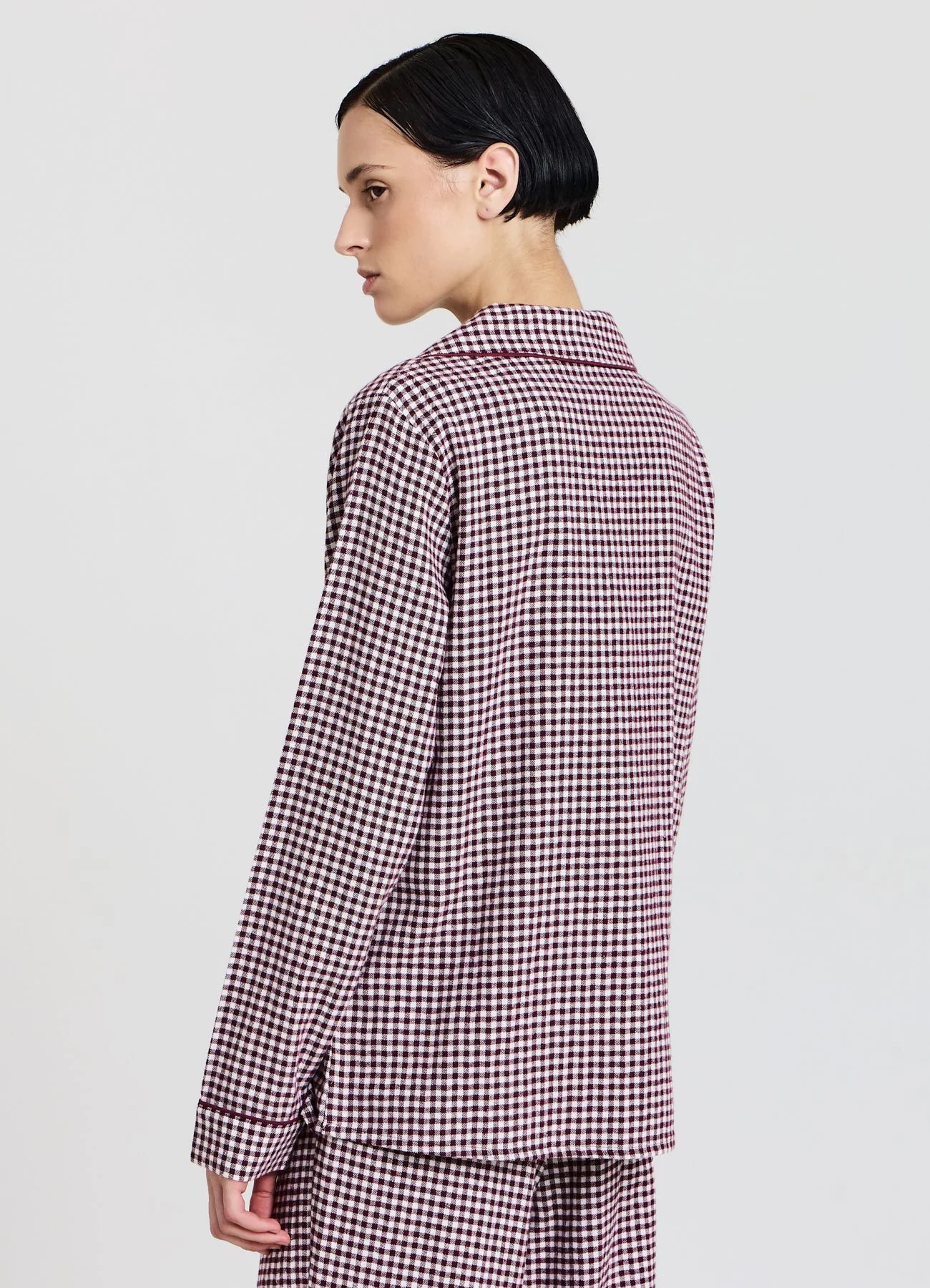 Camicia fantasia pied de poule - Image 3