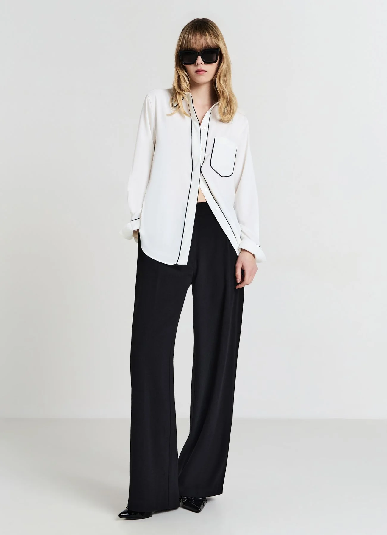 Camicia finiture contrasto con taschino