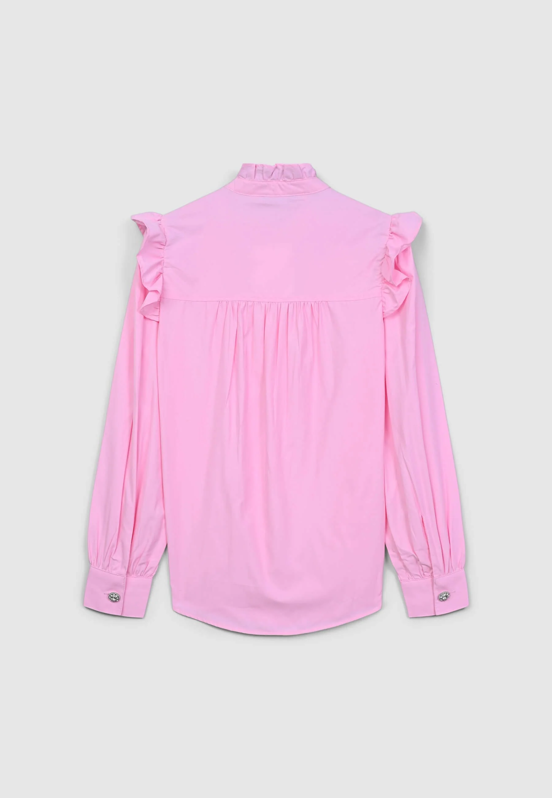 Camicia frill bottone gioiello - Image 5