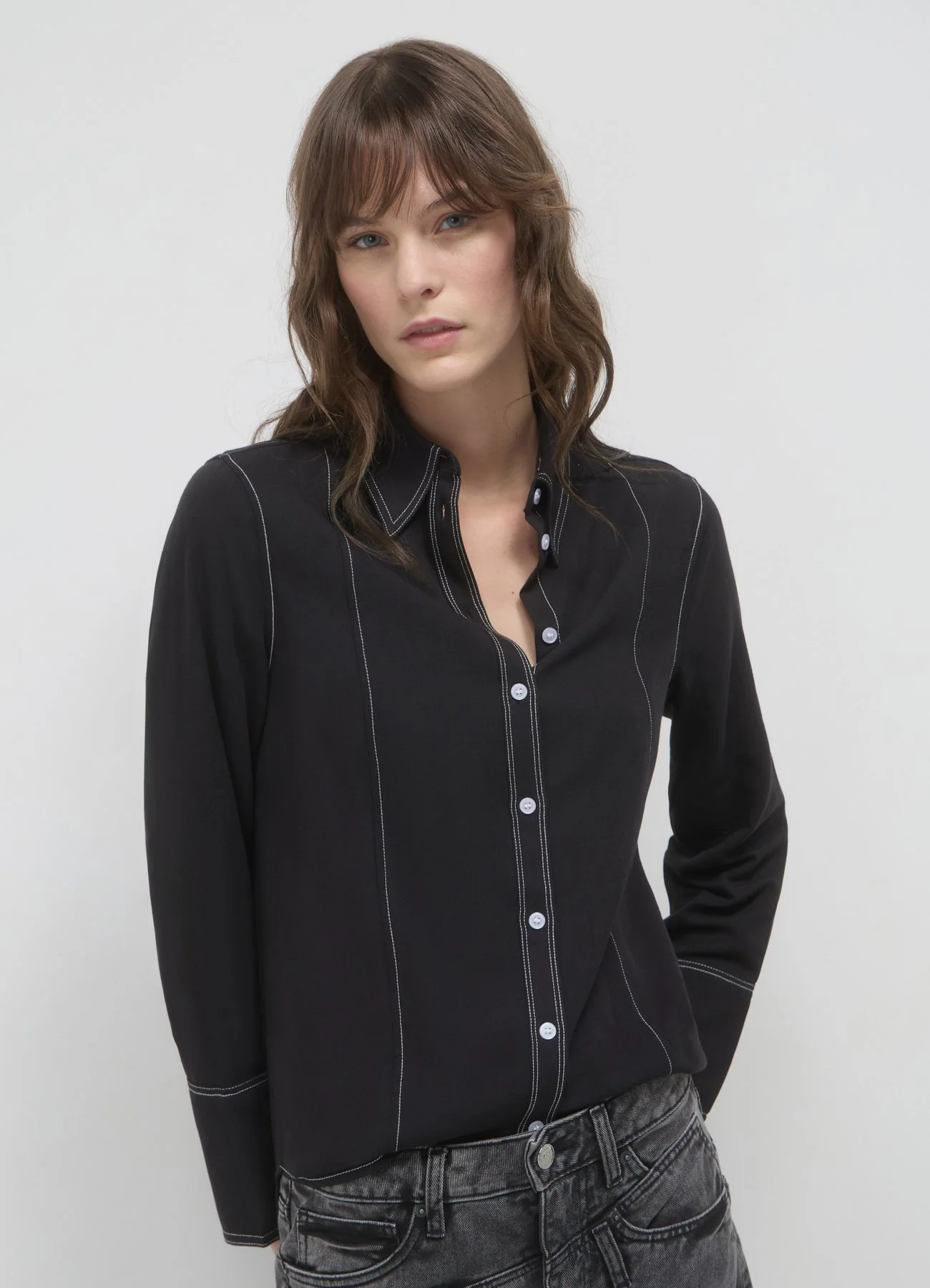 Camicia impunture a contrasto - Image 2