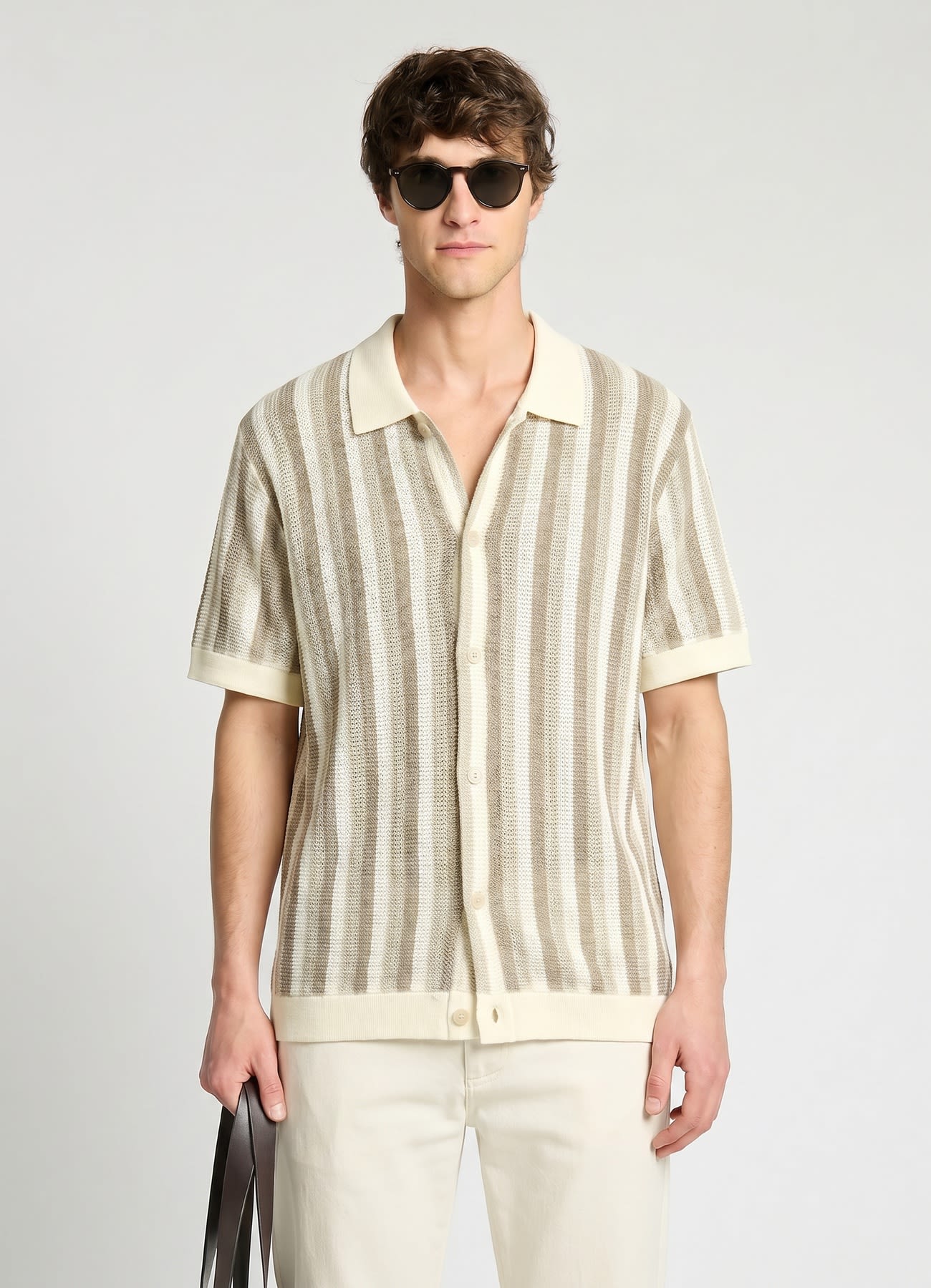 Camicia in maglia a righe - Image 2