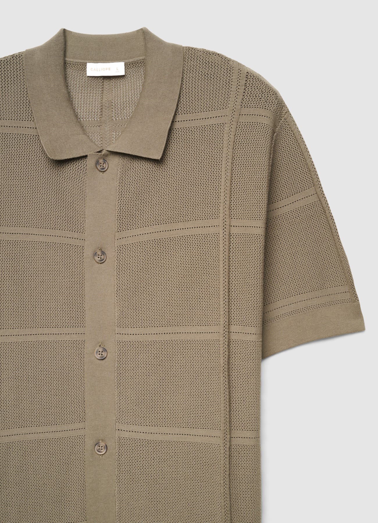 Camicia in maglia con bottoni - Image 6