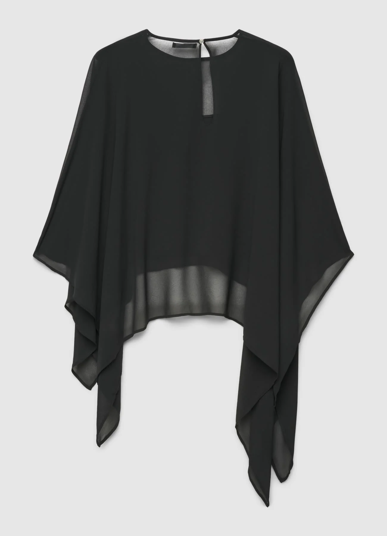 Camicia kimono ampia a tinta unita - Image 6
