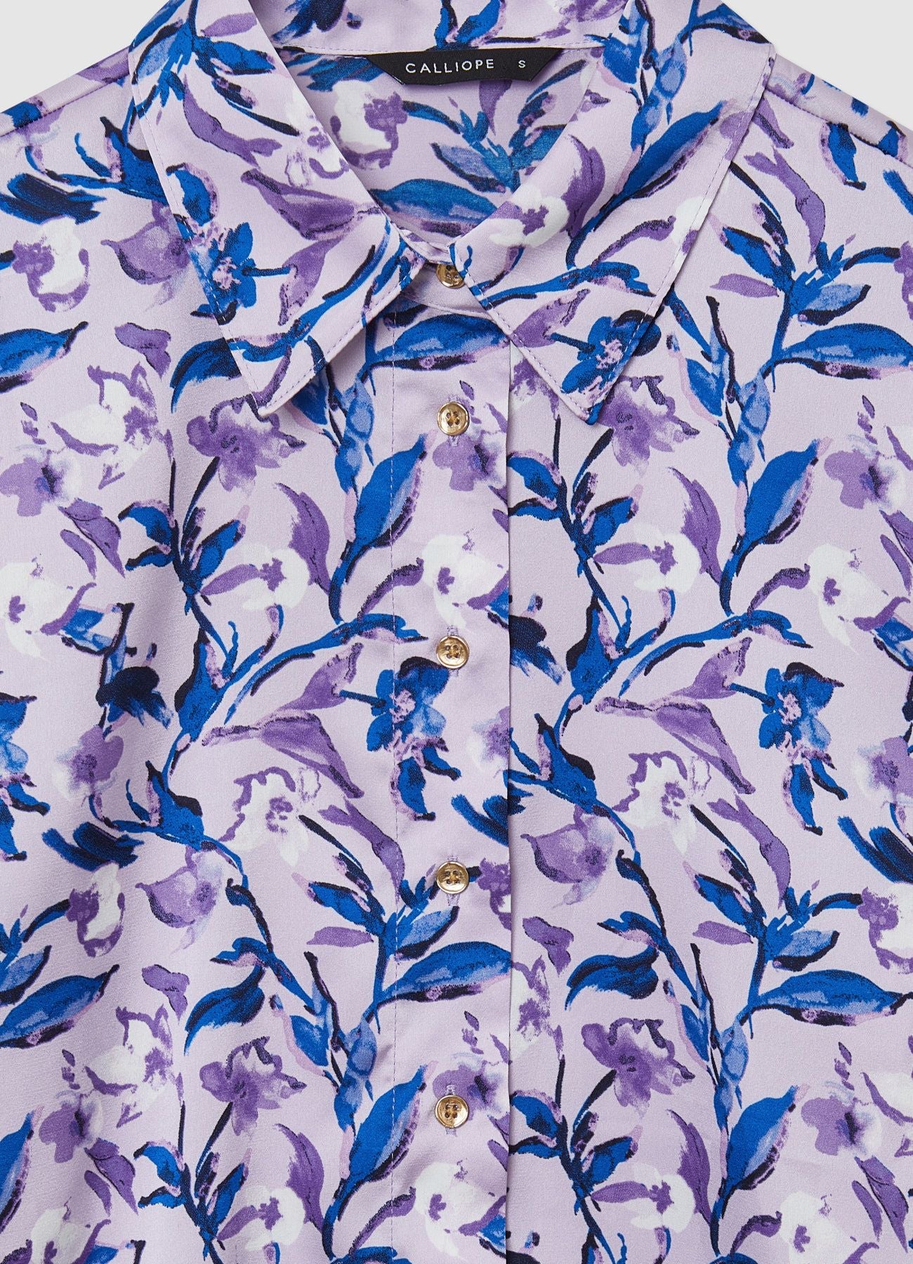Camicia kimono simil satin fantasia - Image 5