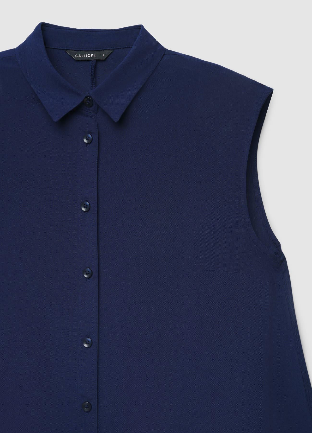 Camicia lunga smanicata tinta unita - Image 4