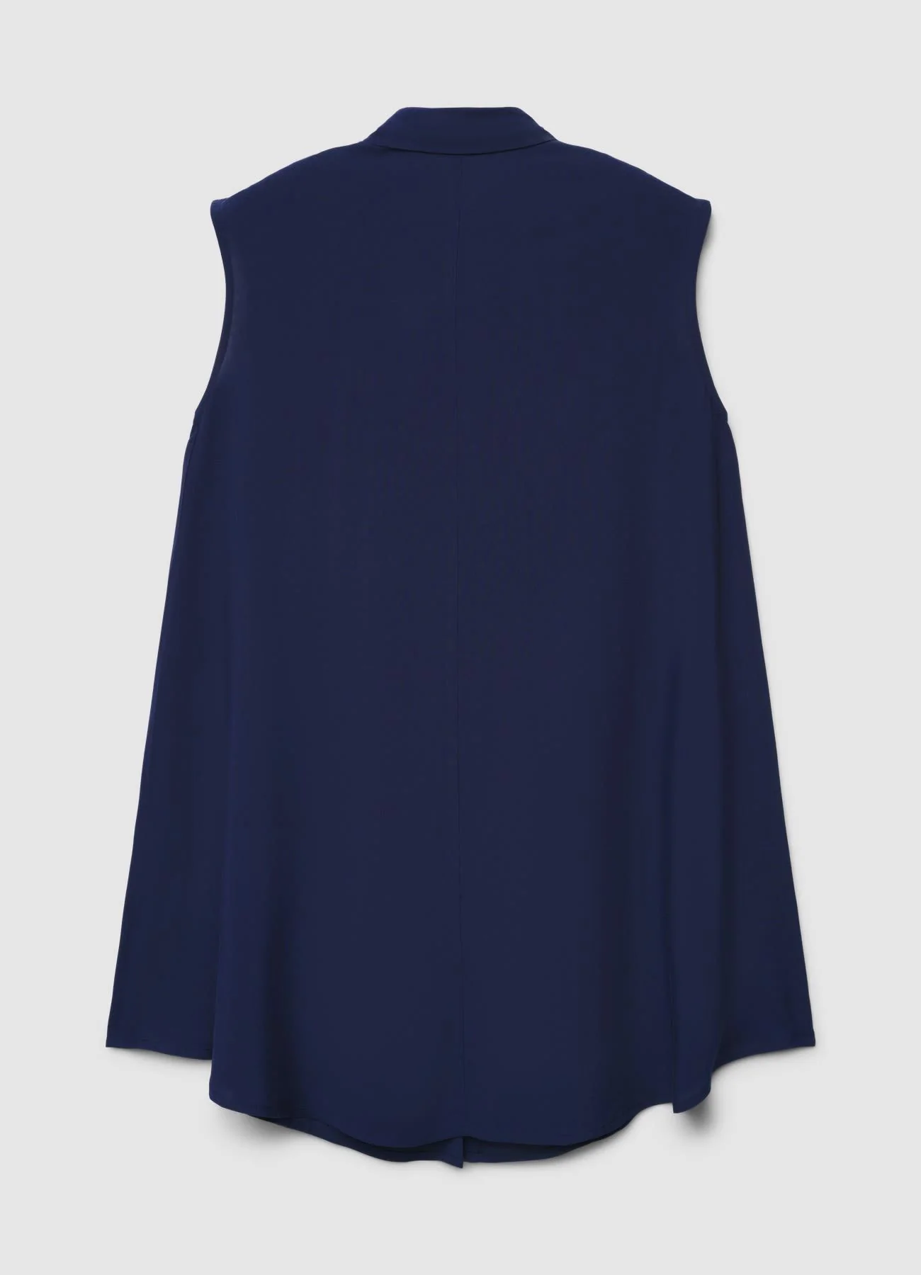 Camicia lunga smanicata tinta unita - Image 6