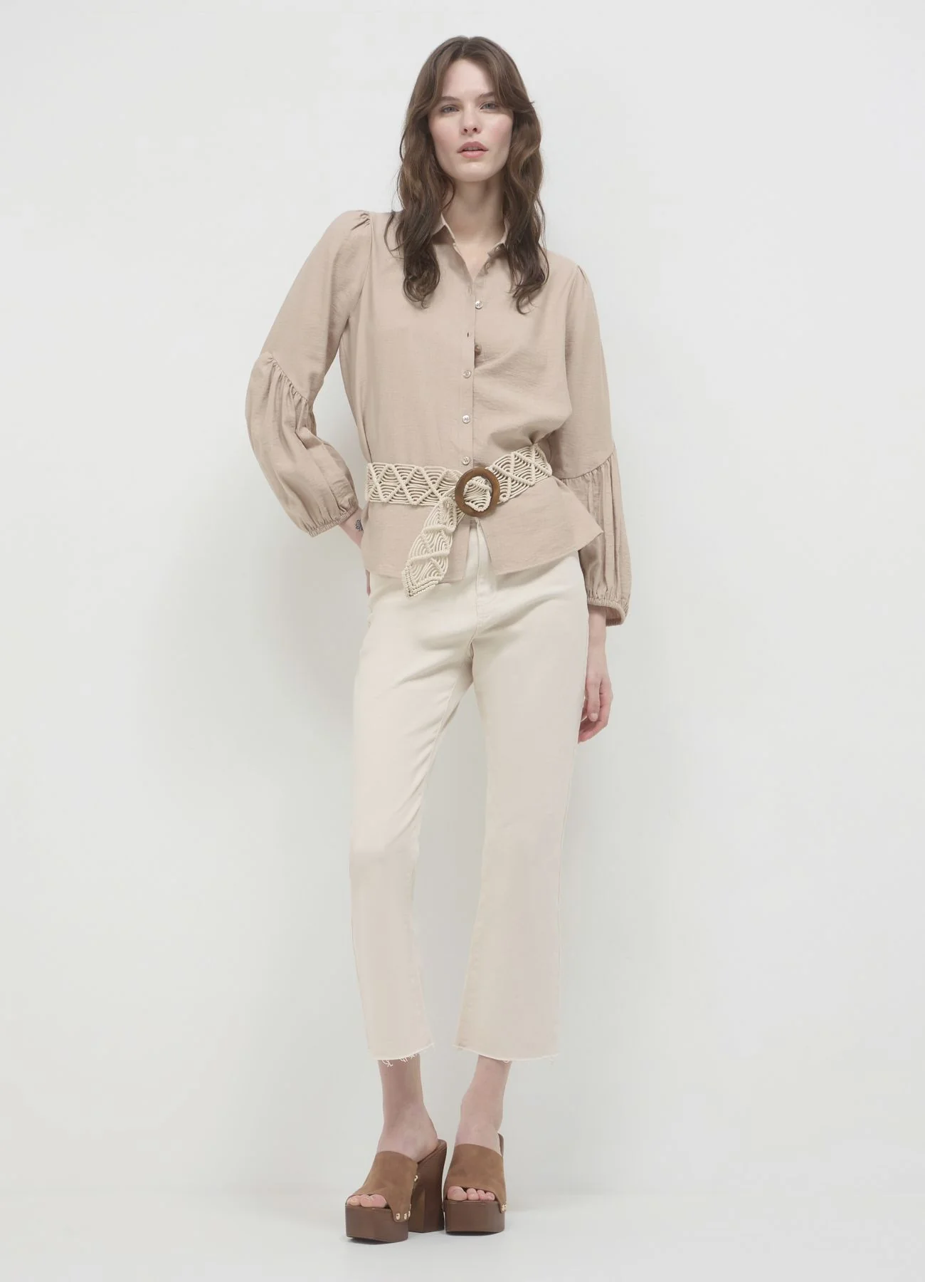 Camicia maniche a palloncino