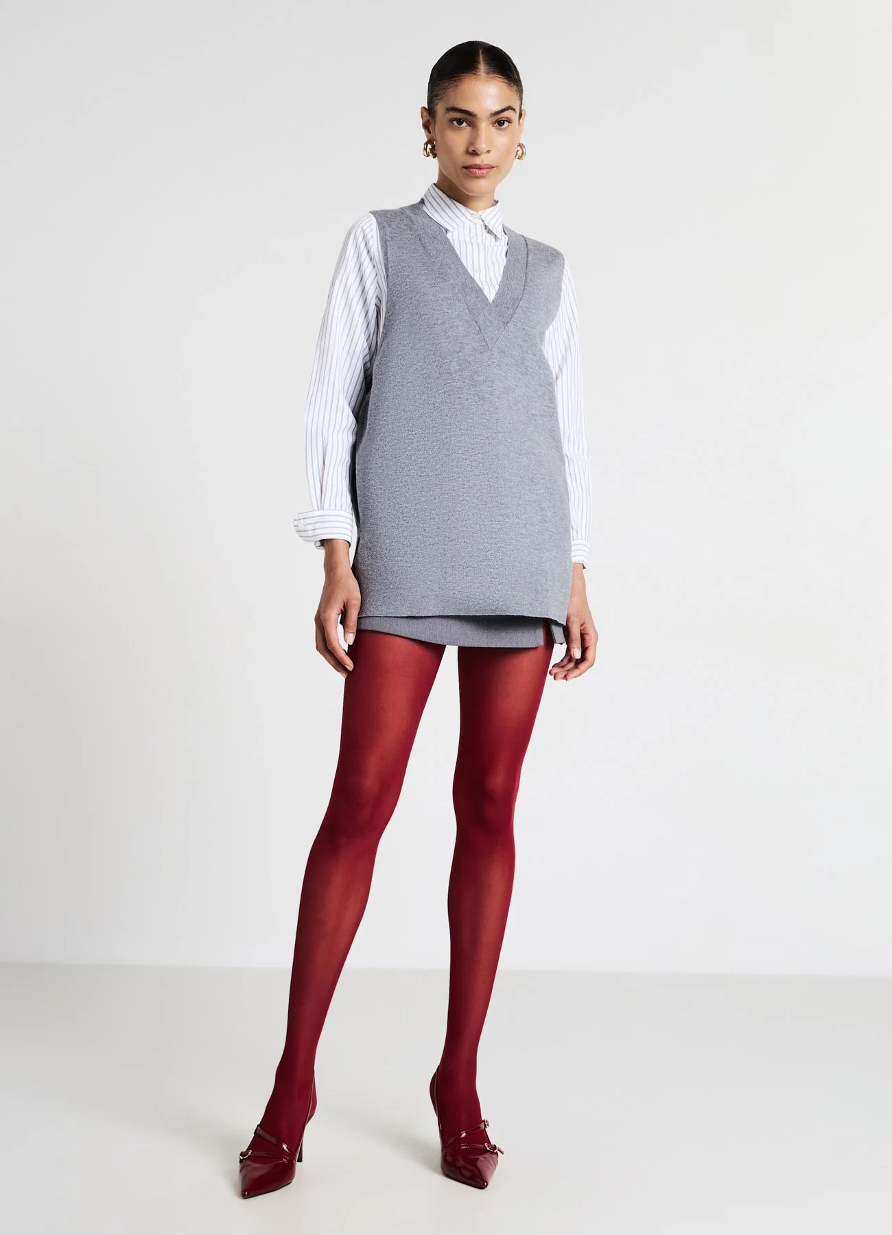 Camicia misto cotone a righe