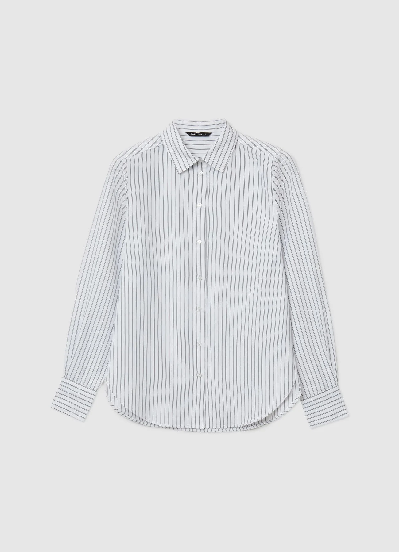Camicia misto cotone a righe - Image 6