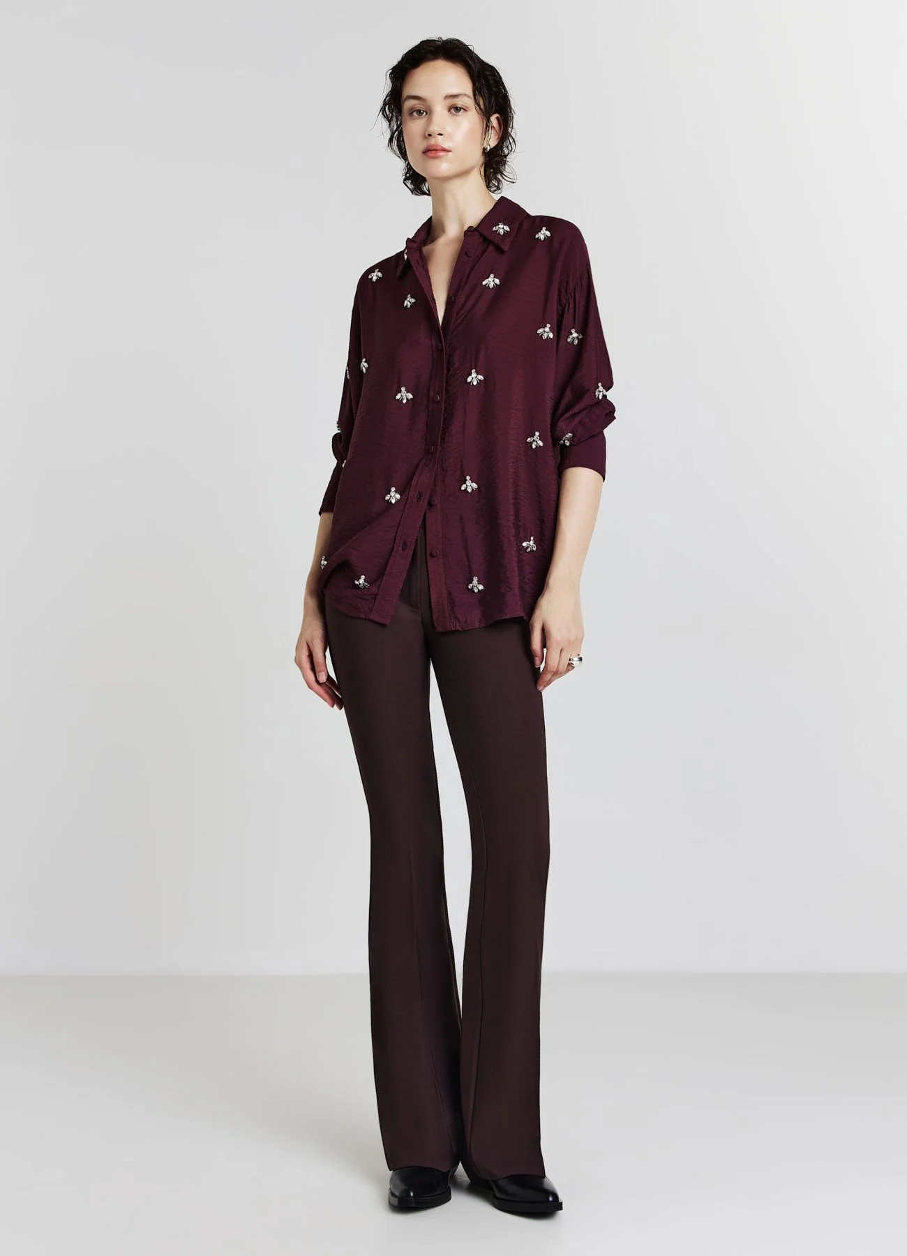 Camicia oversize applicazioni