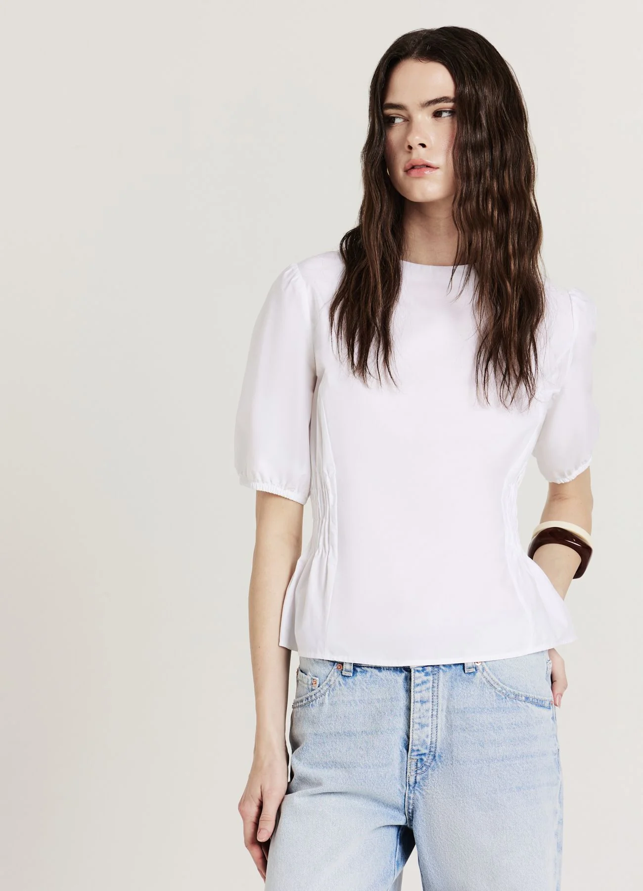 Camicia punto smock