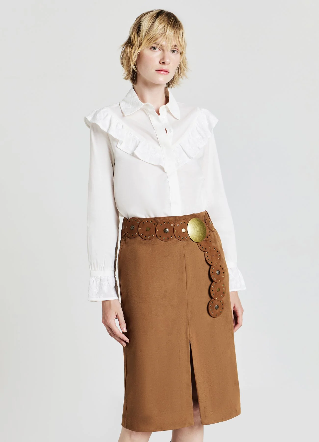Camicia rouches ricamati - Image 7