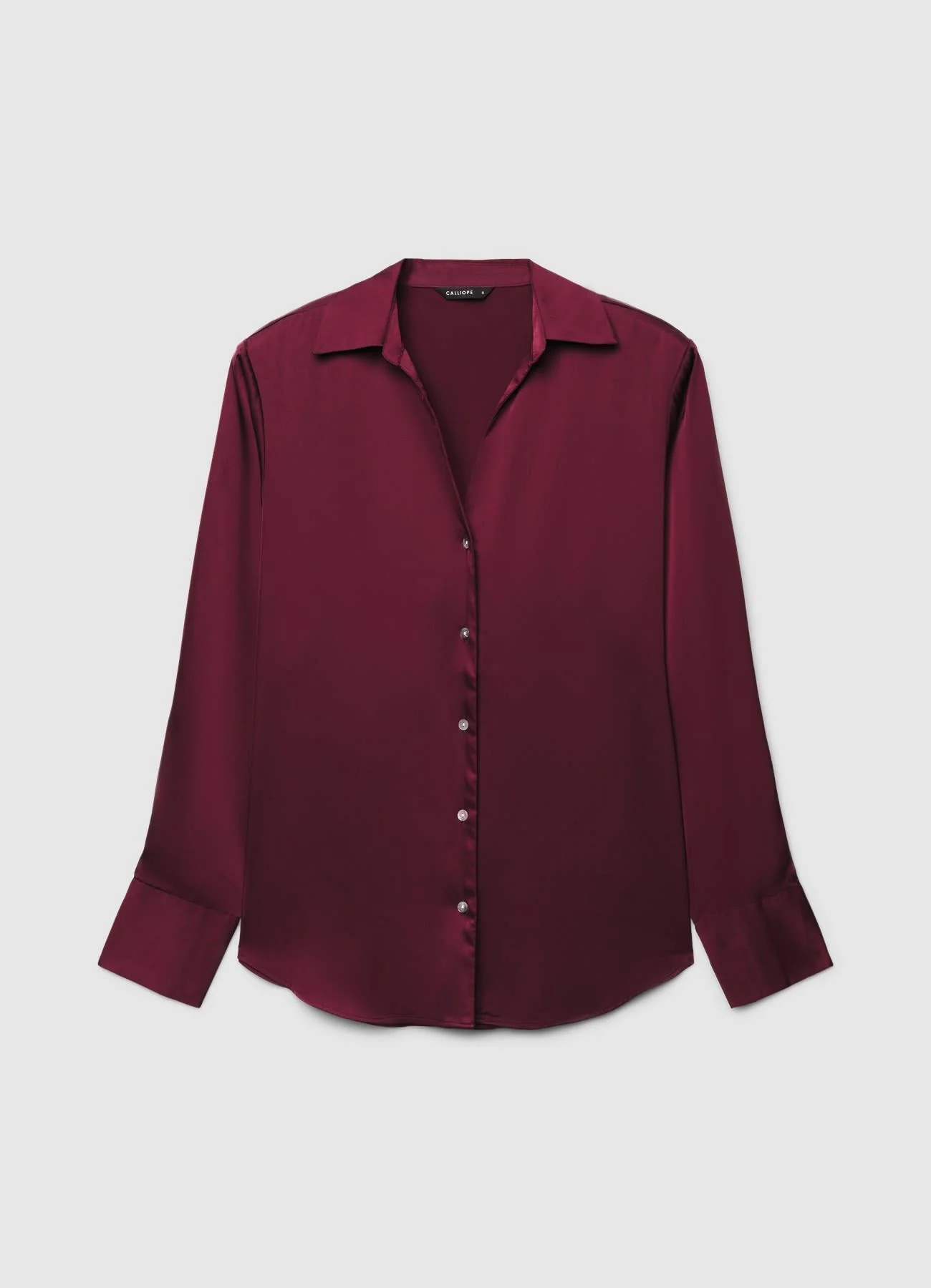 Camicia scollo a V similsatin - Image 6