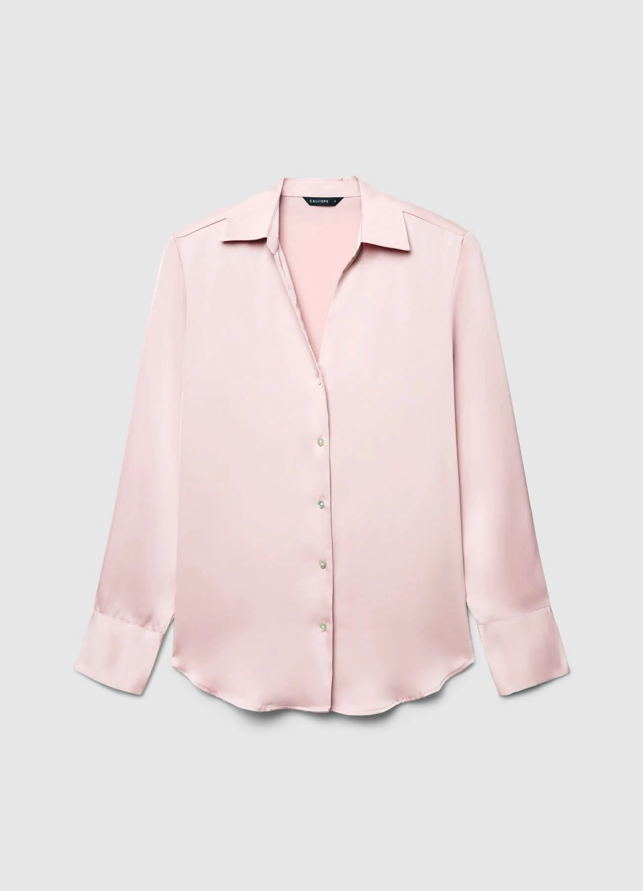 Camicia scollo a V similsatin - Image 4
