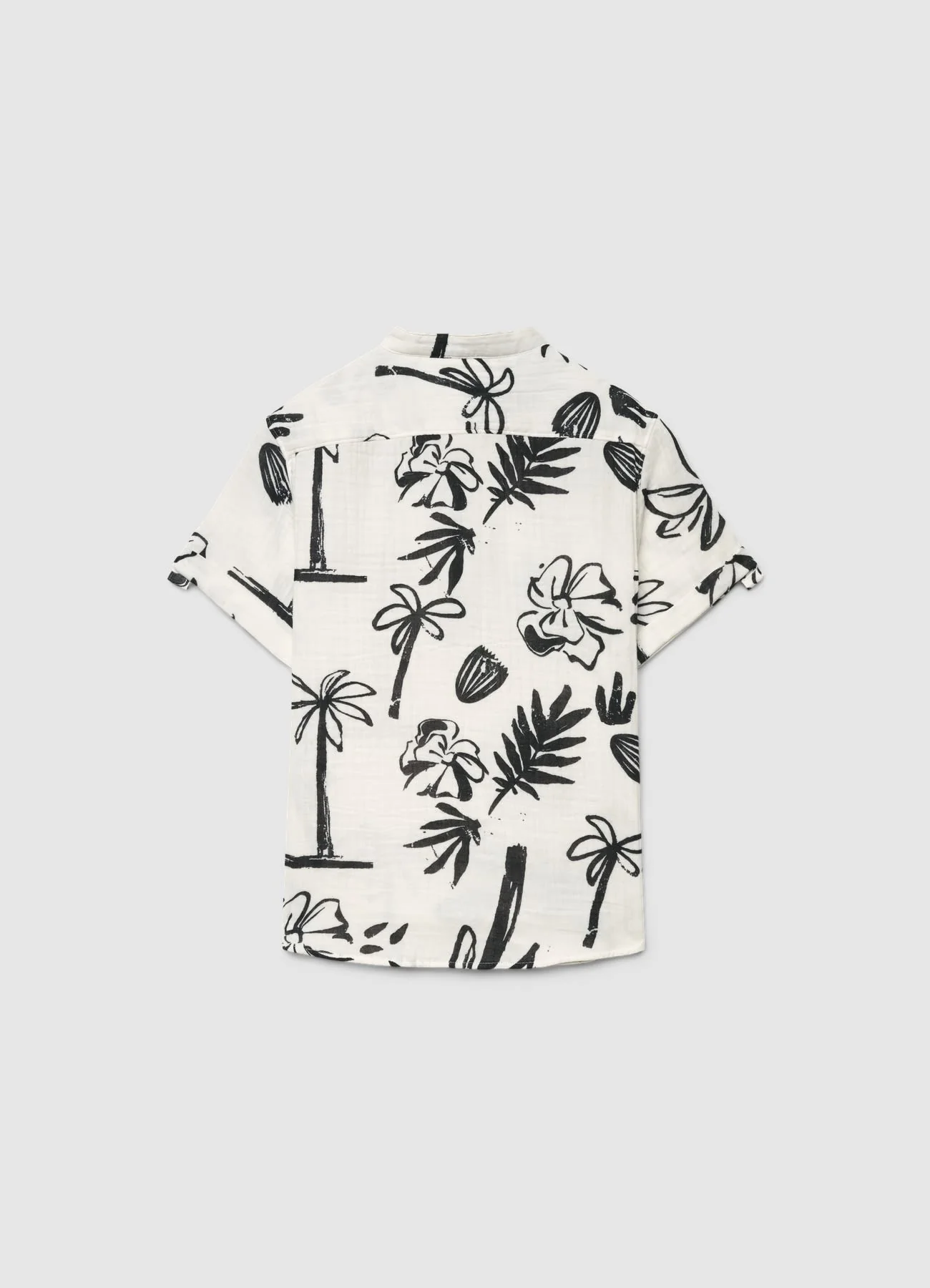 Camicia serafino con stampa tropicale - Image 2