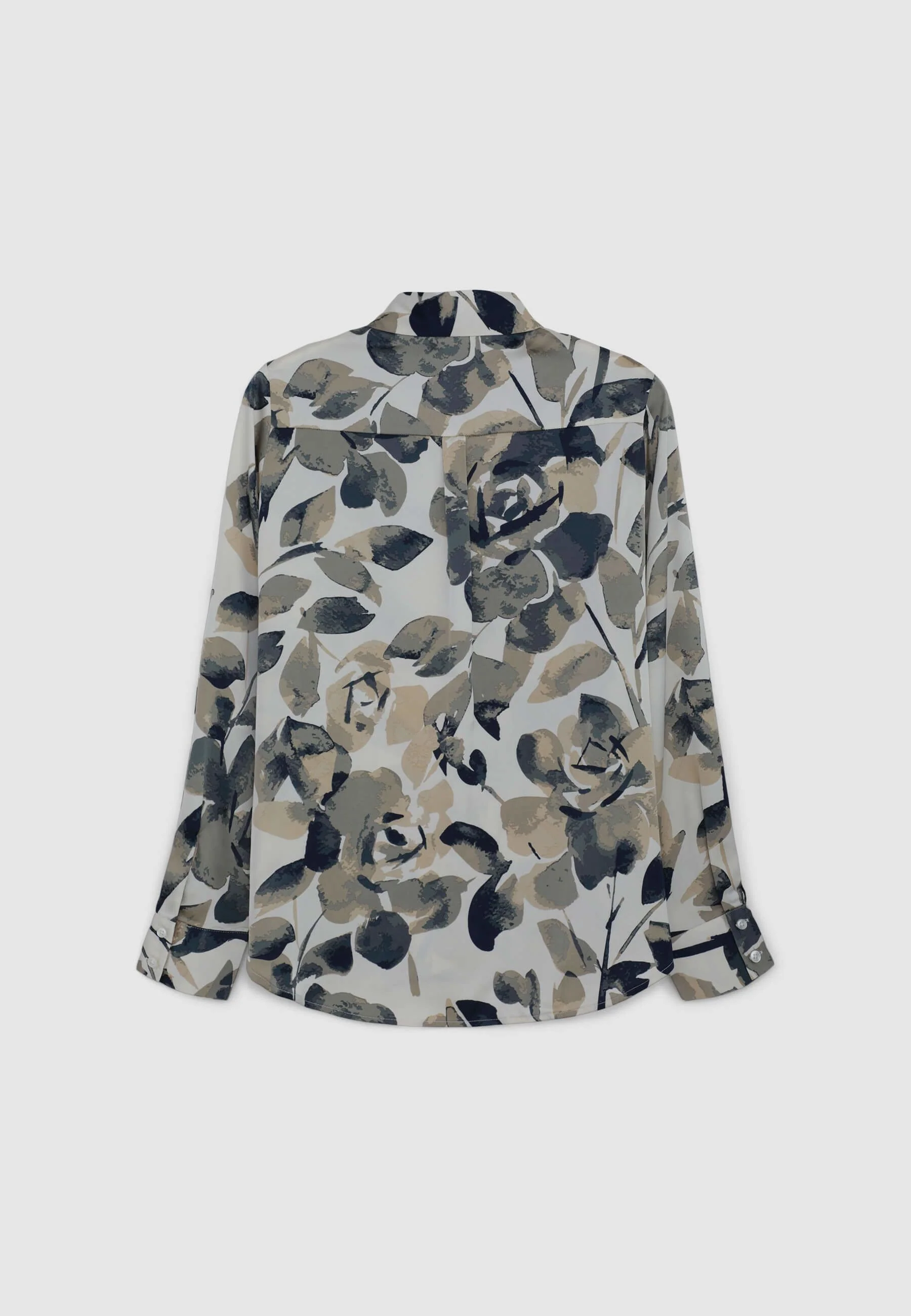 Camicia simil satin a fiori - Image 7