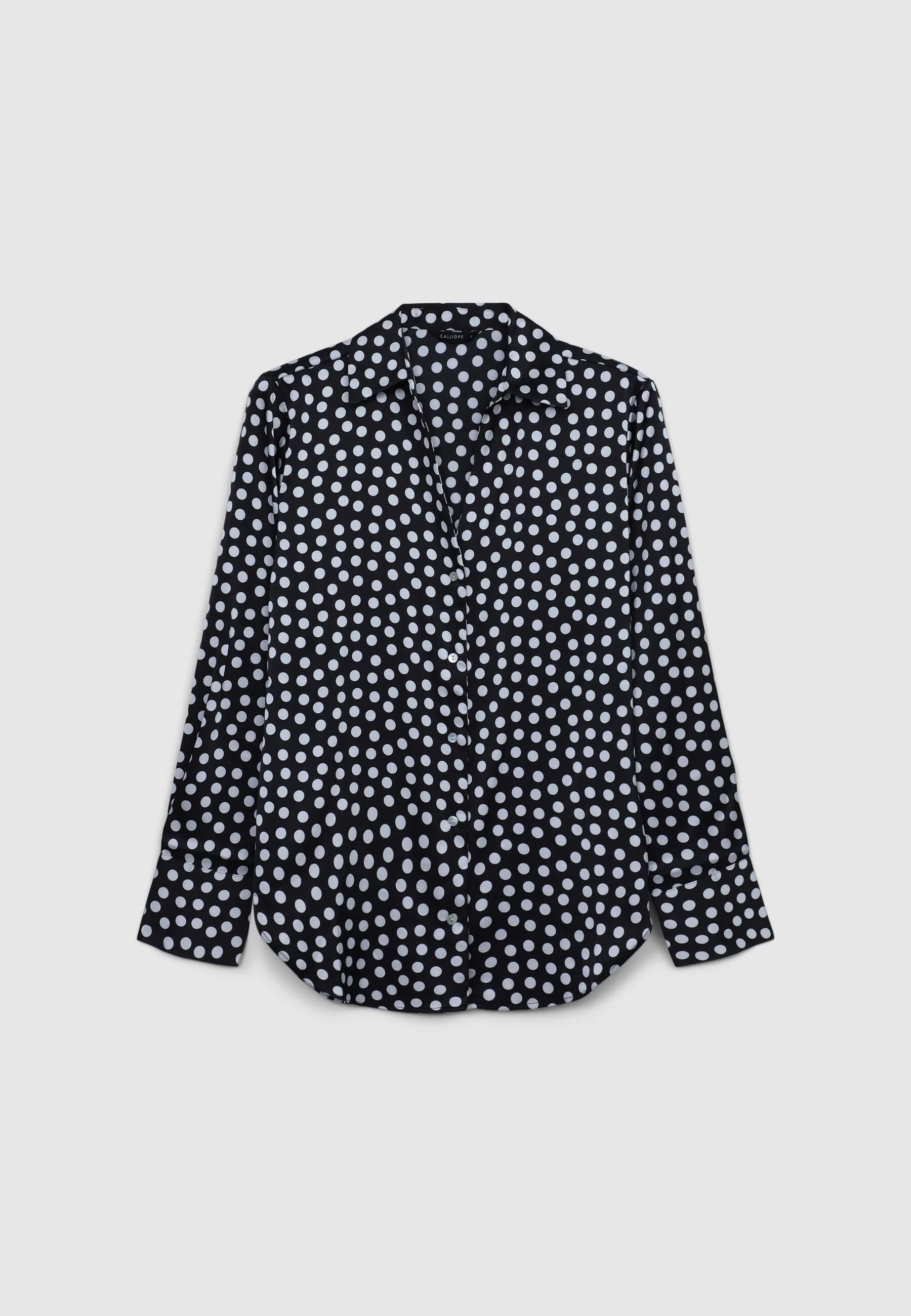 Camicia simil satin a pois - Image 6