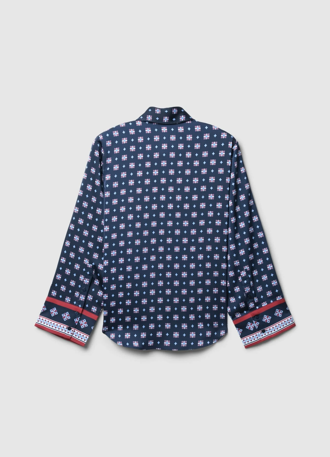 Camicia simil satin fantasia - Image 6
