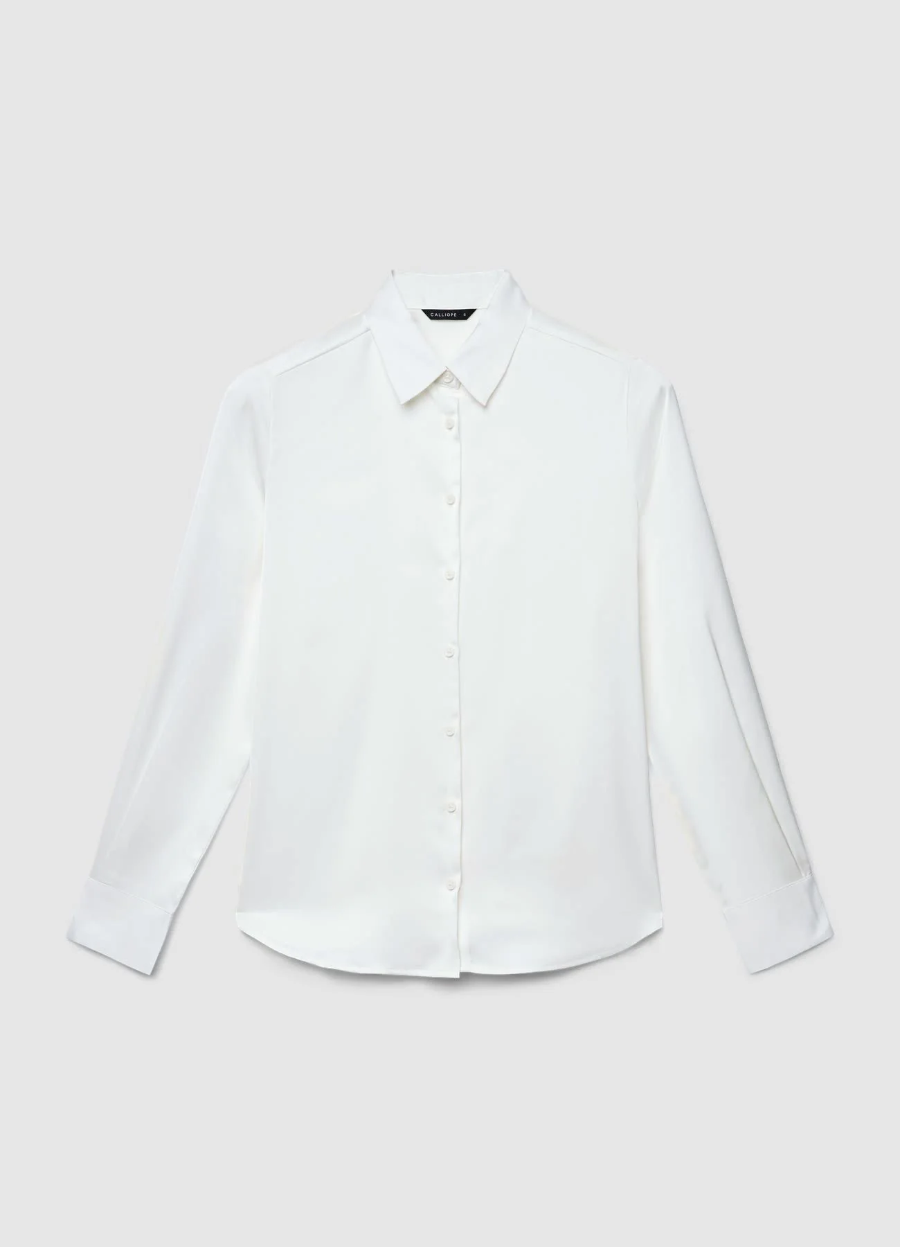 Camicia similsatin tinta unita - Image 5