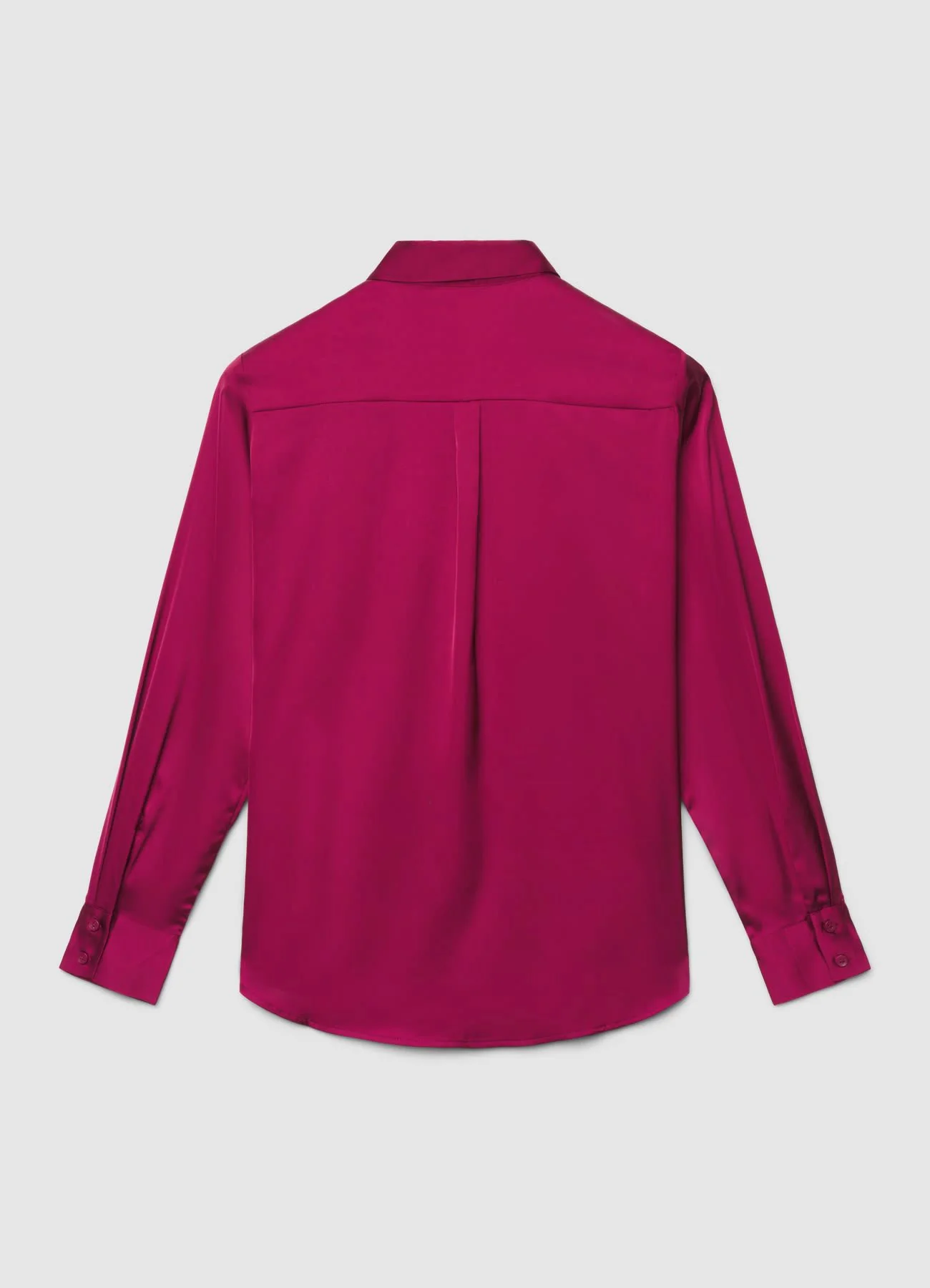 Camicia similsatin tinta unita - Image 4