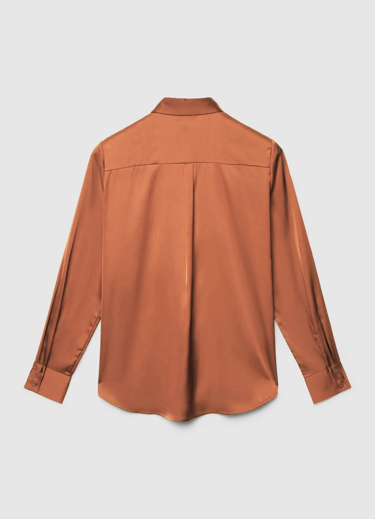 Camicia similsatin tinta unita - Image 6