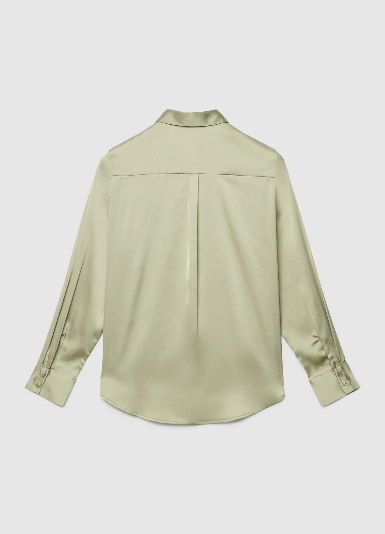 Camicia similsatin tinta unita - Image 6