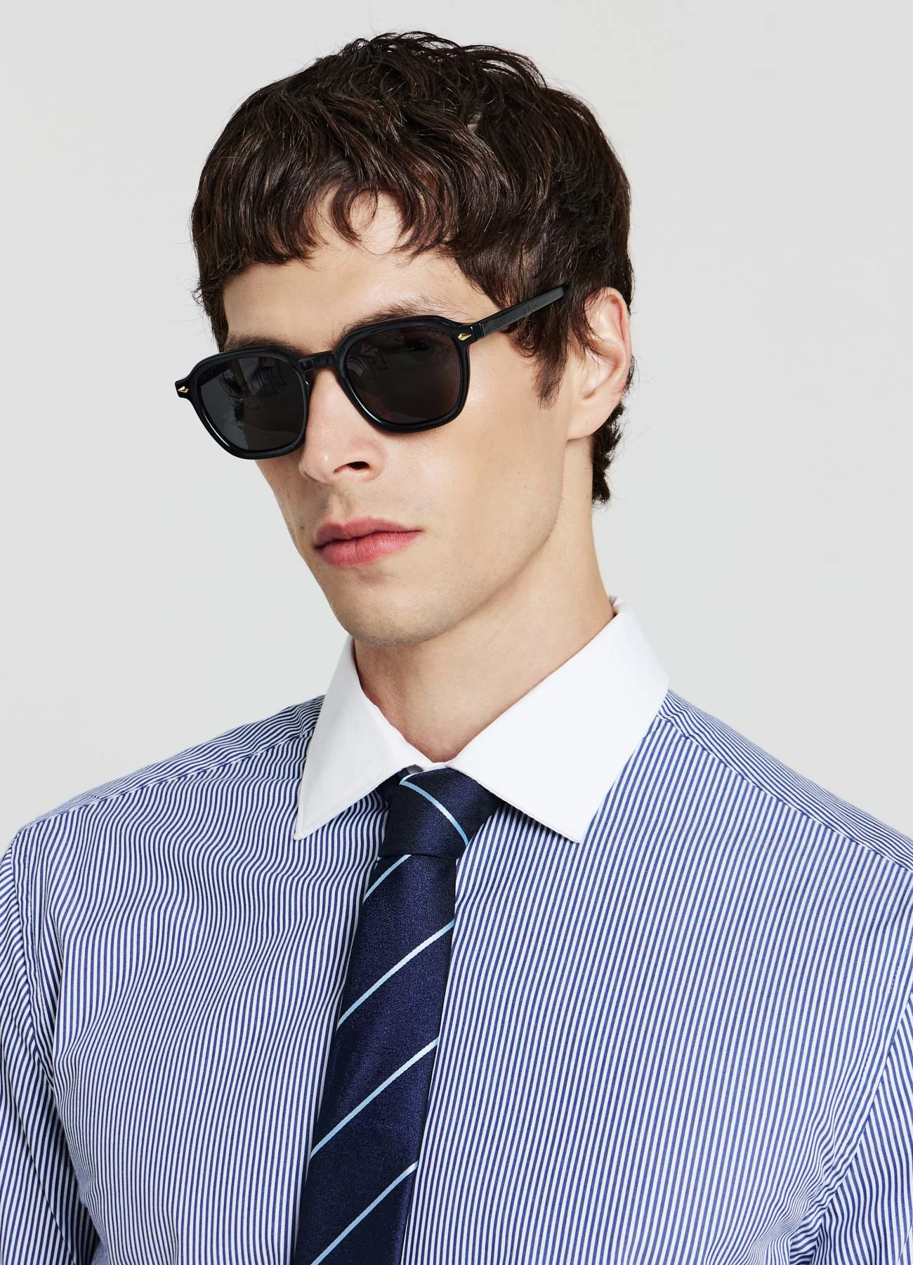 Camicia slim fit a righe - Image 4