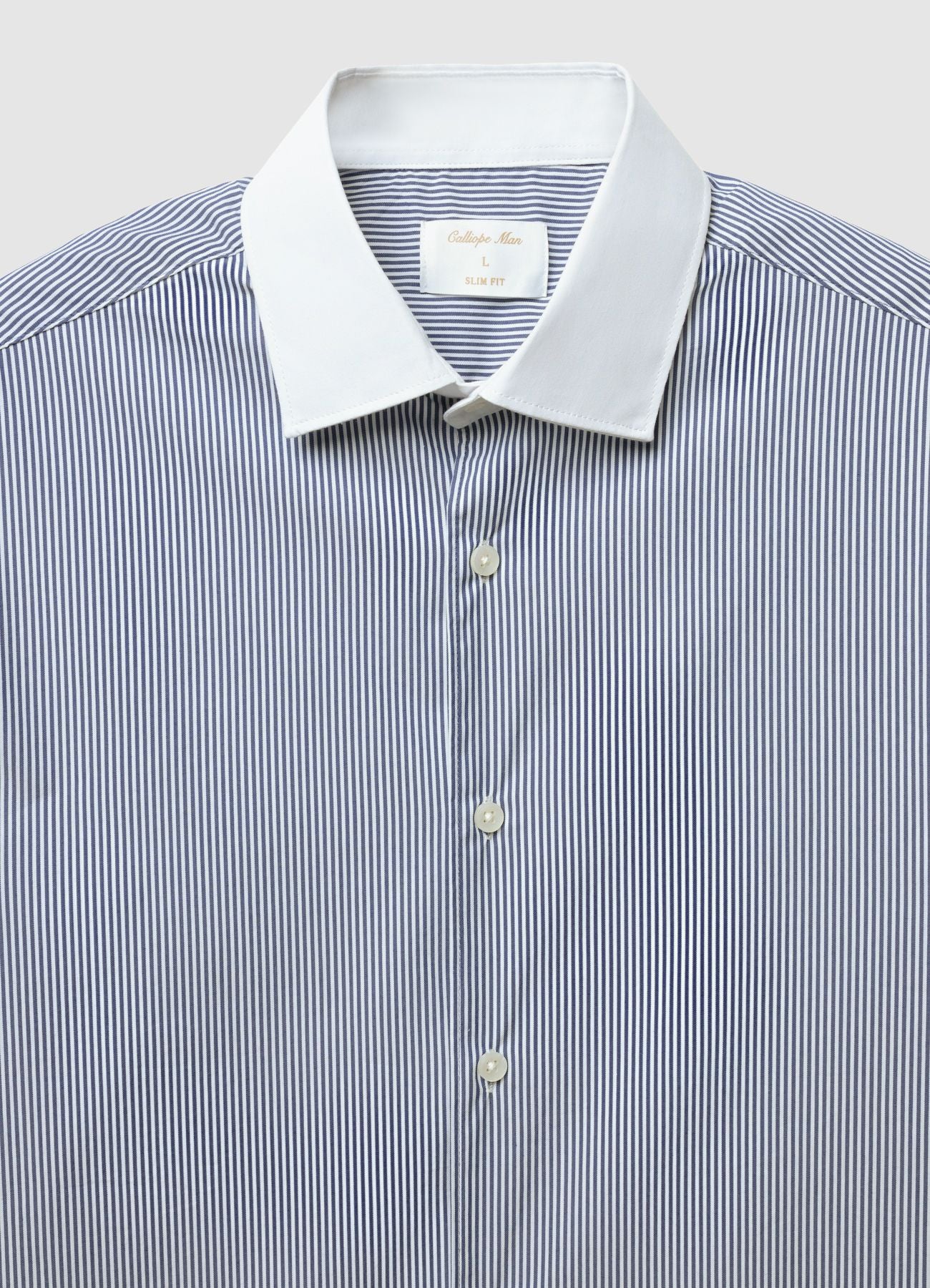 Camicia slim fit a righe - Image 7