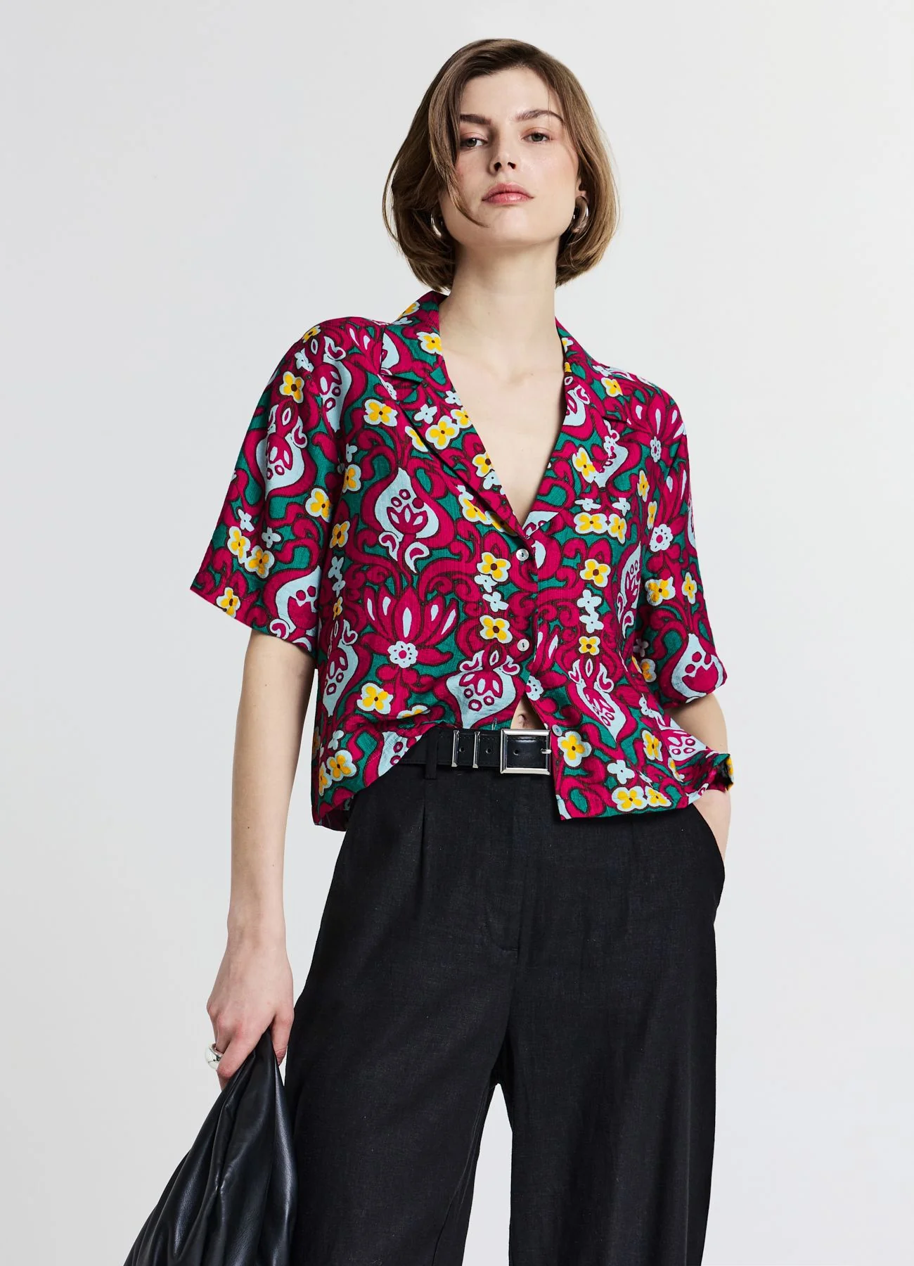 Camicia squadrata a fantasia - Image 2