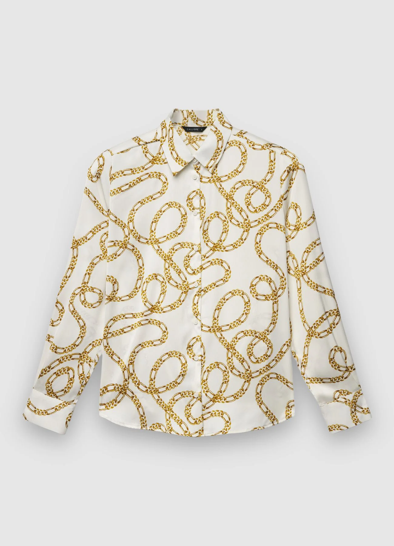 Camicia stampa catena simil satin - Image 4