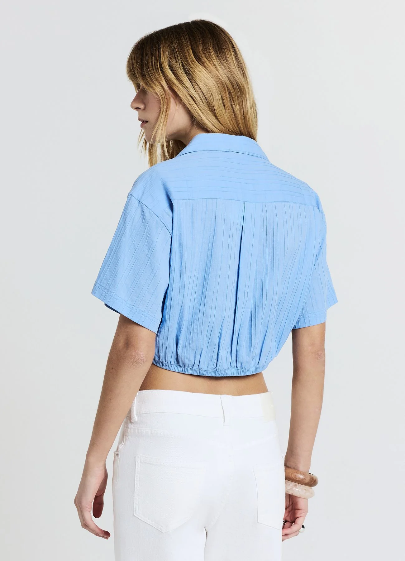 Camicia tessuto in rilievo