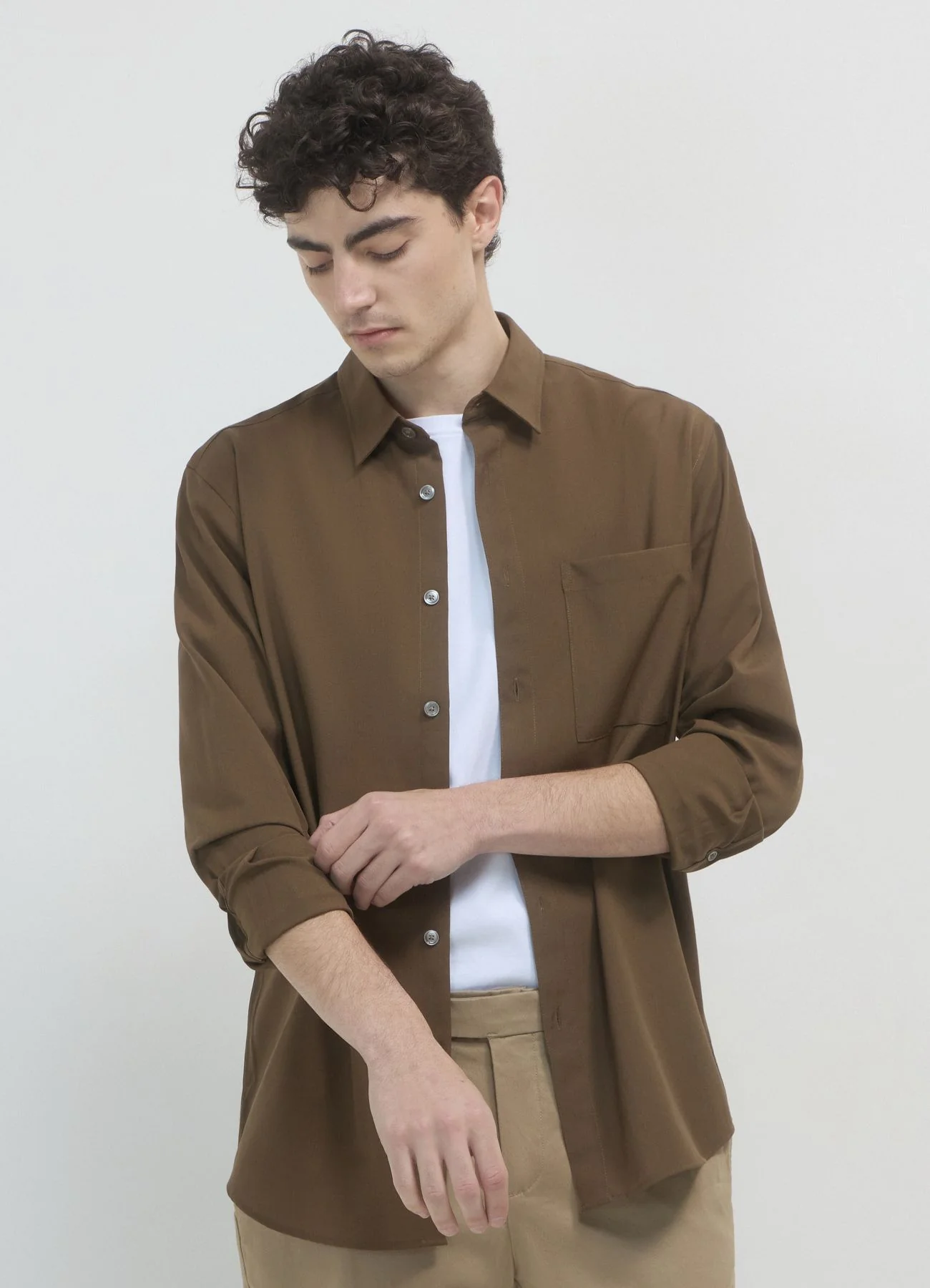 Camicia tinta unita