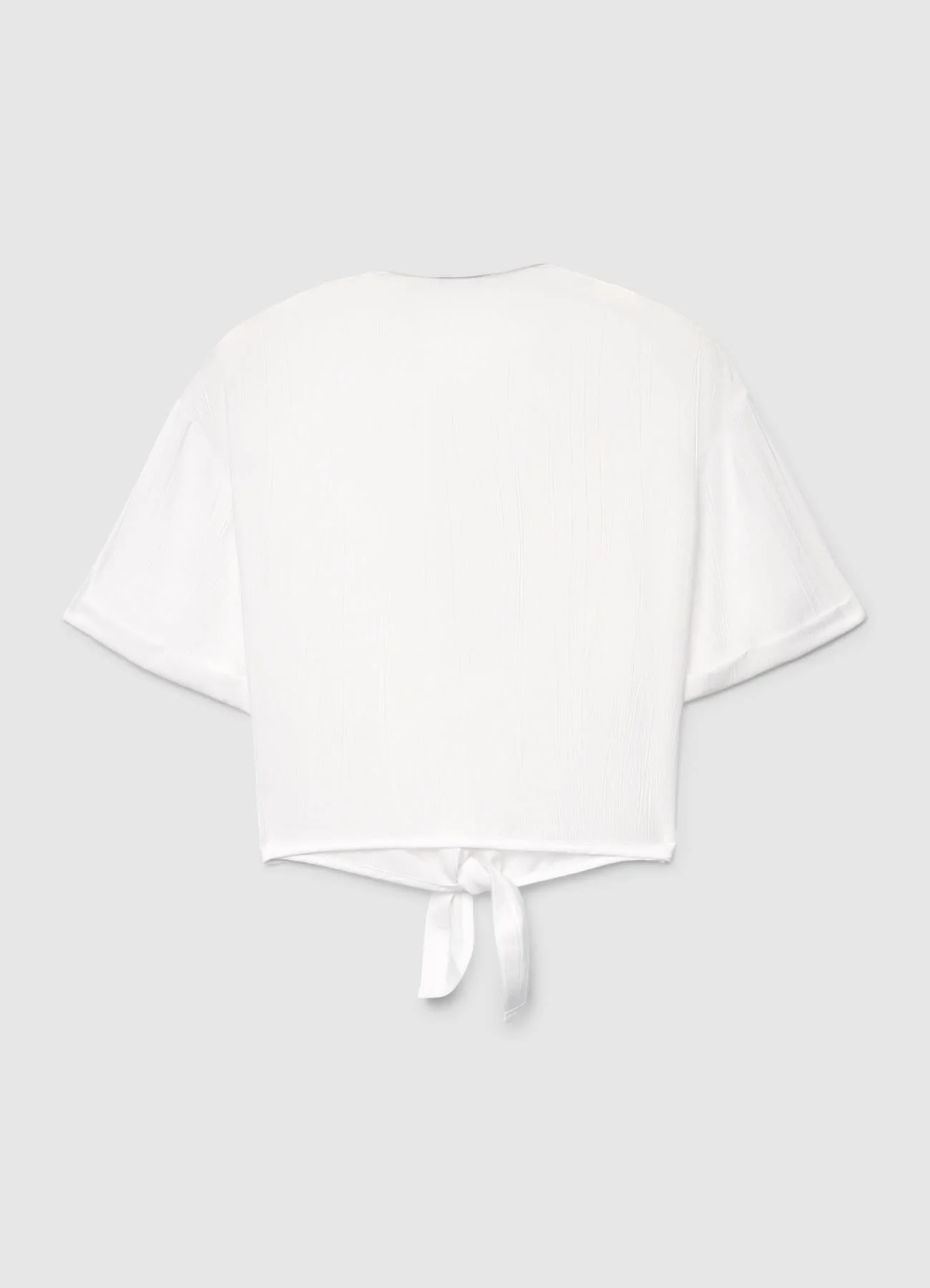 Camicia tinta unita con nodo - Image 6