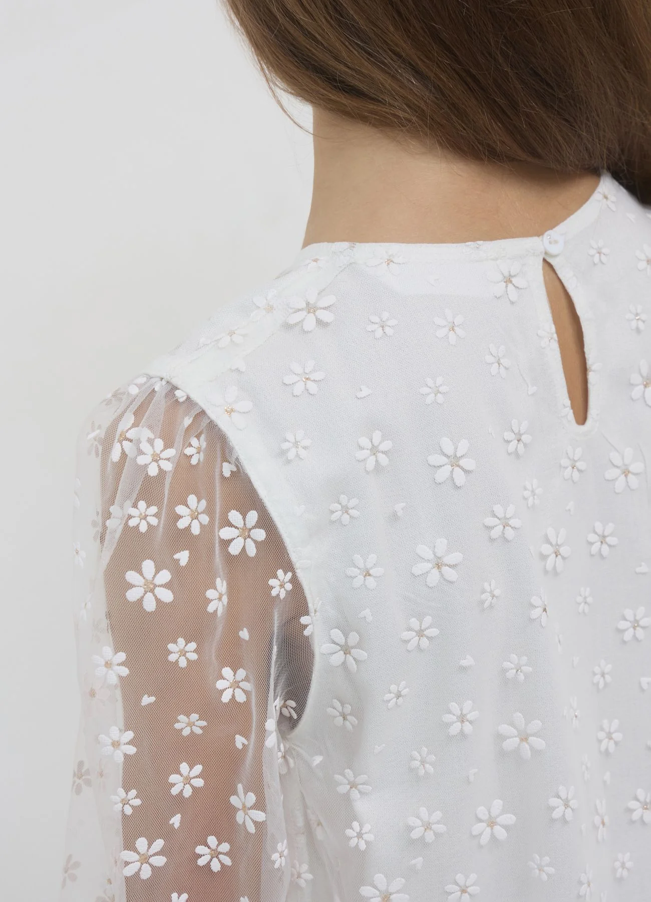 Camicia tulle con margherite - Image 2