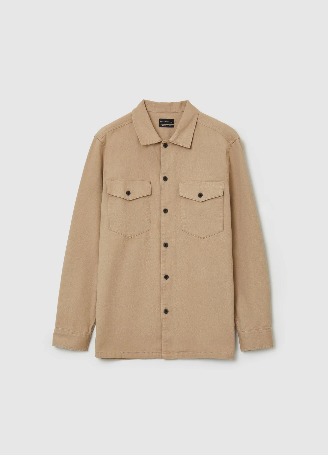 Camicia worker tinta unita - Image 4