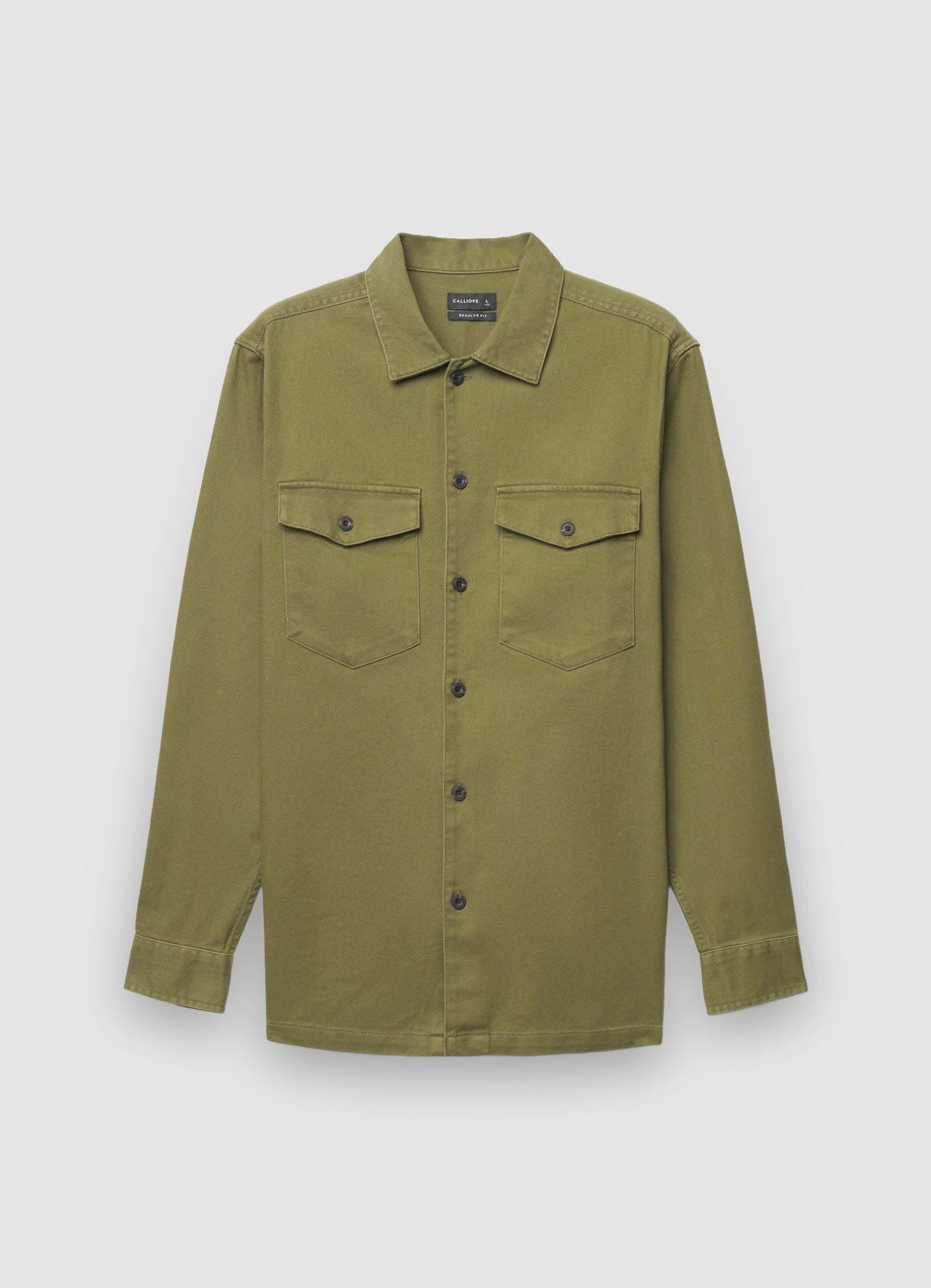 Camicia worker tinta unita - Image 6