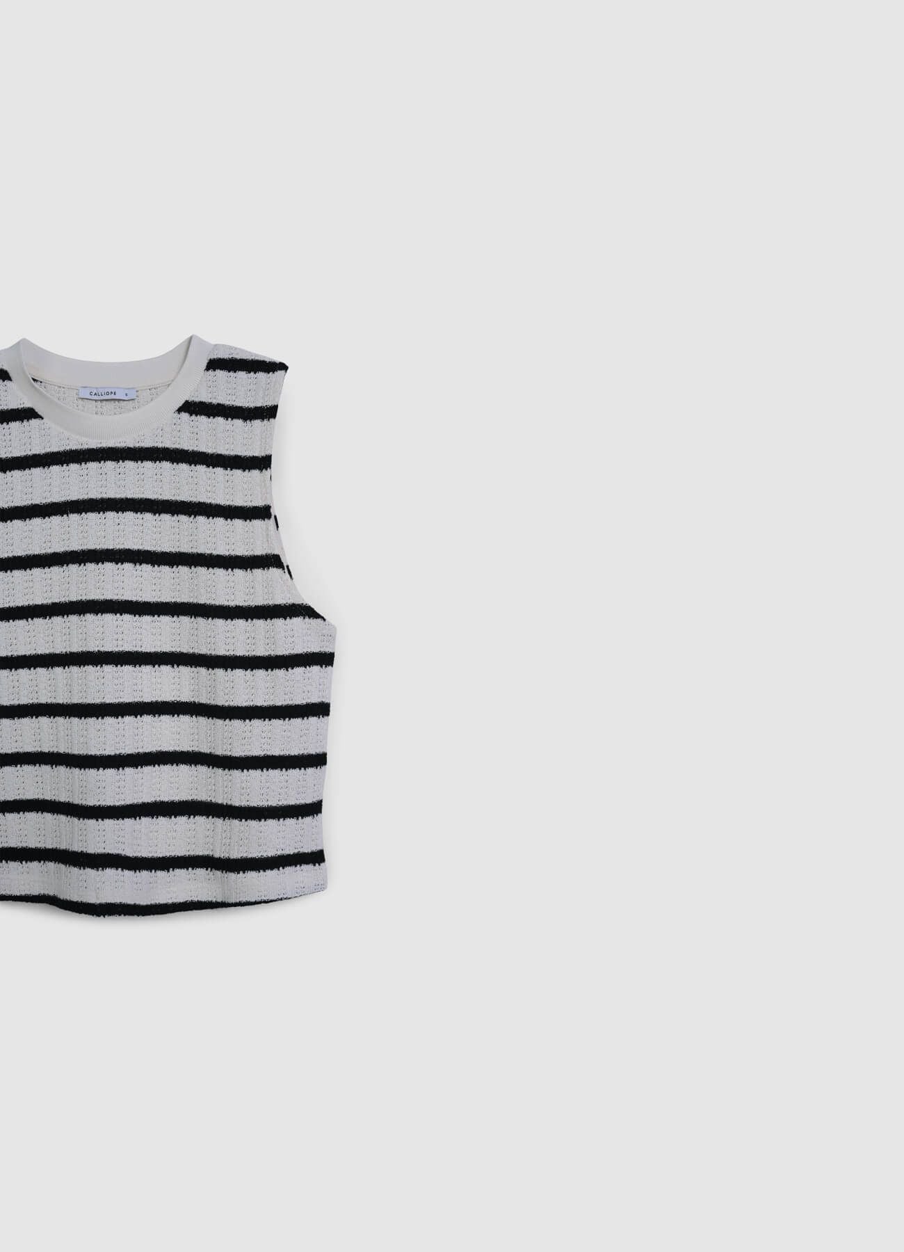 Canotta in maglia a righe
