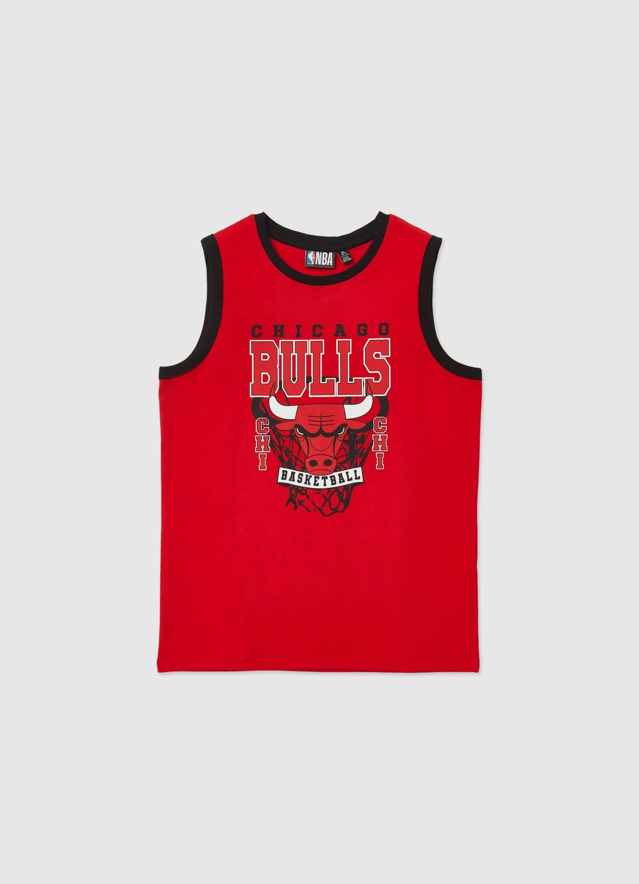 Canotta over con stampa Chicago Bulls