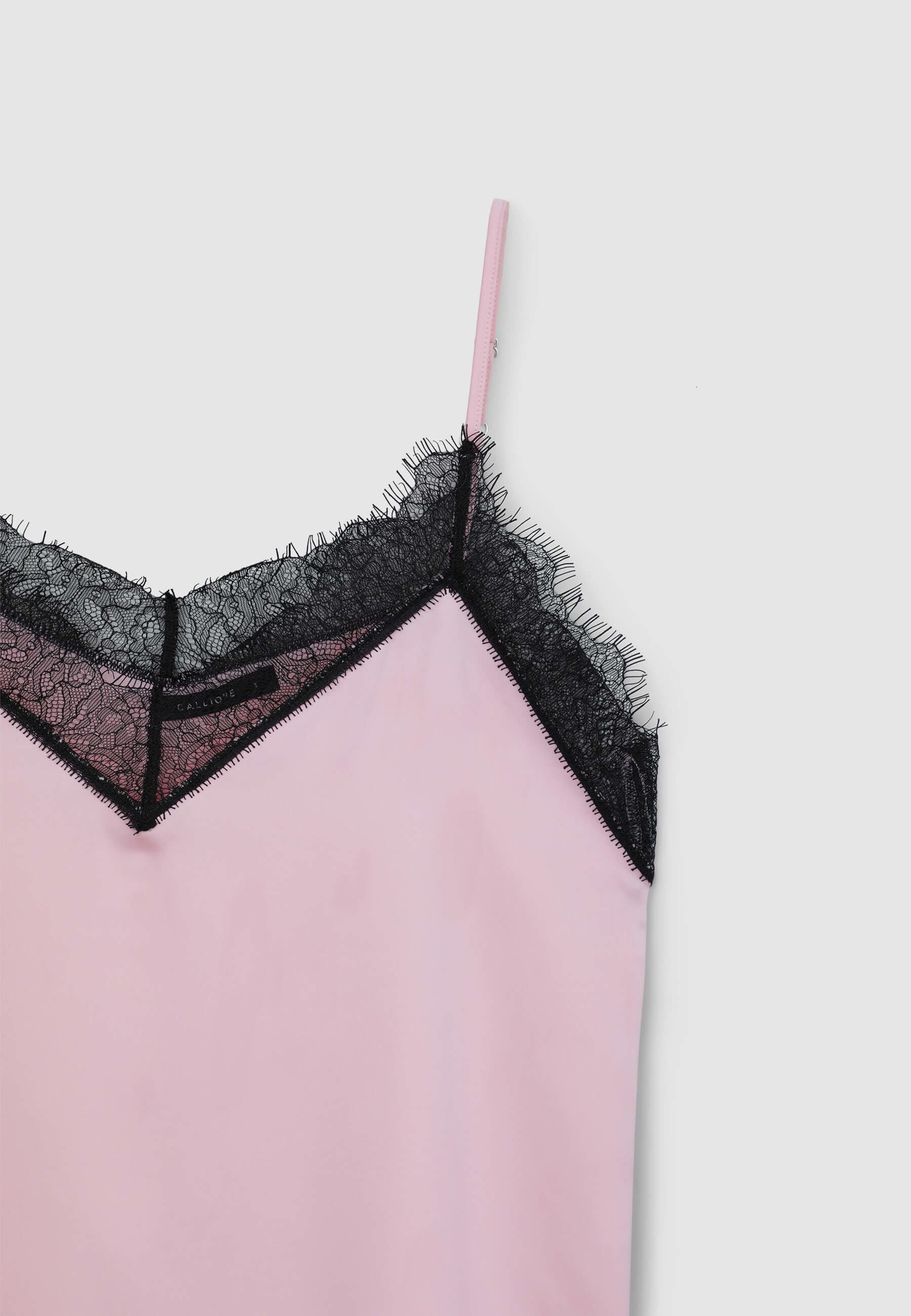 Canotta pizzo simil satin - Image 4