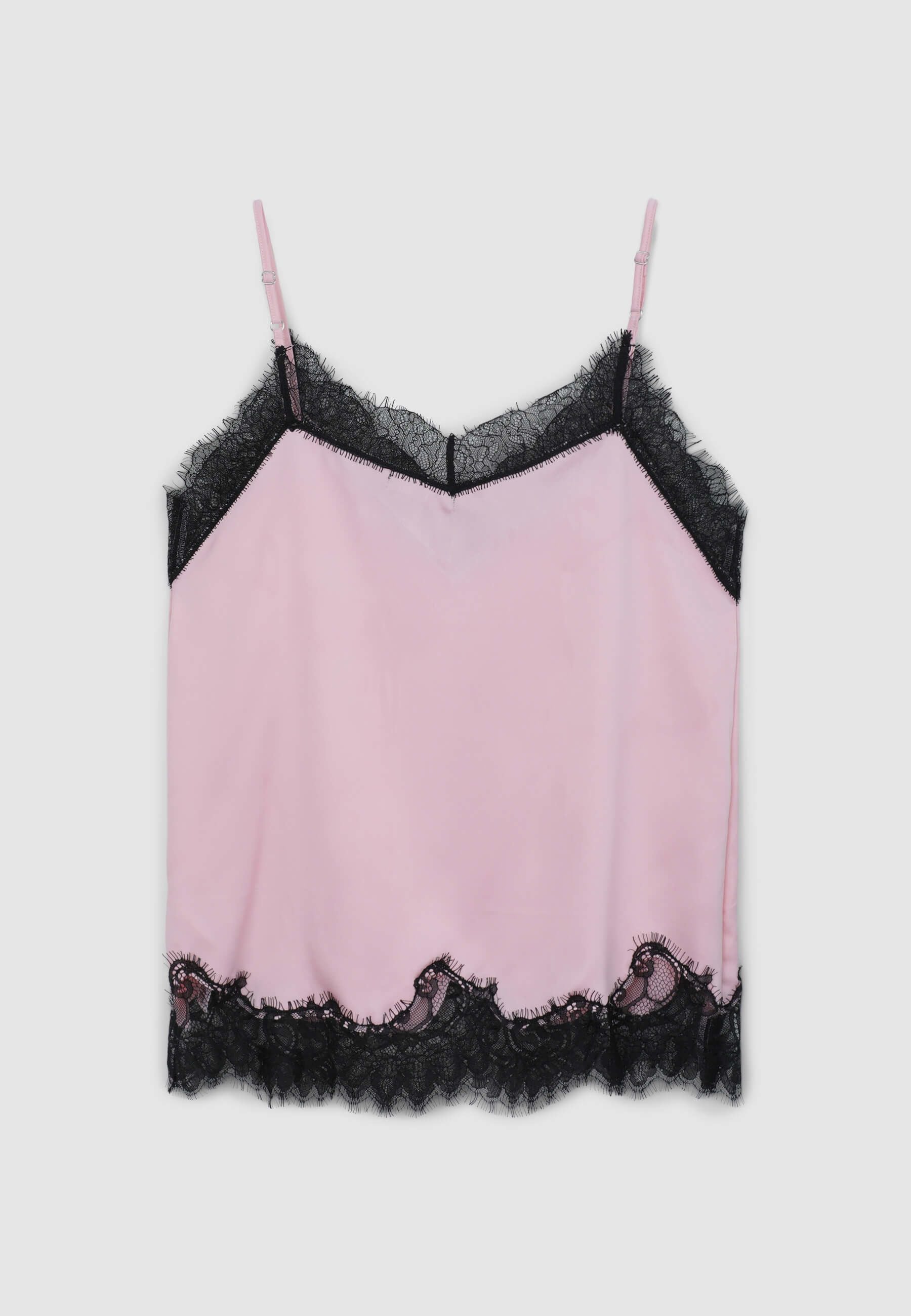 Canotta pizzo simil satin - Image 5