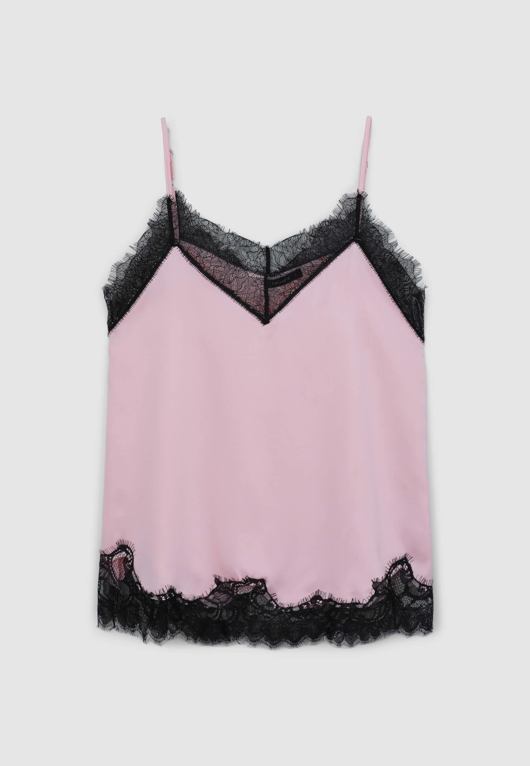 Canotta pizzo simil satin - Image 6