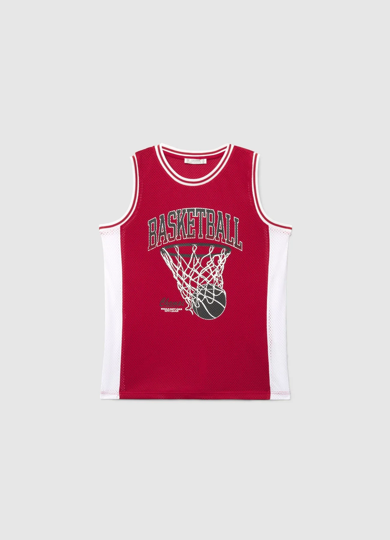 Canotta rete con stampa basketball - Image 3