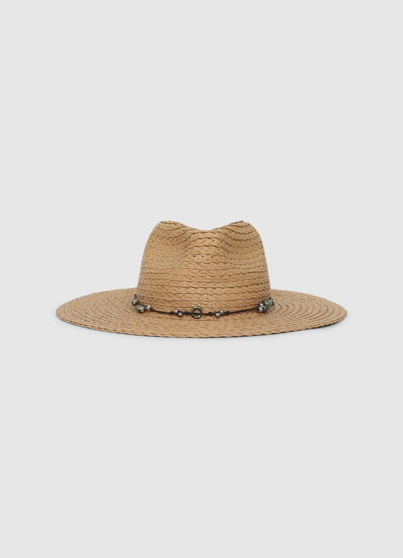 Cappello a tesa larga in simil paglia - Image 2