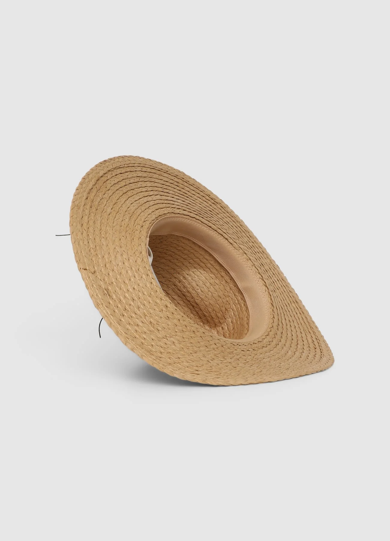 Cappello a tesa larga in simil paglia - Image 3