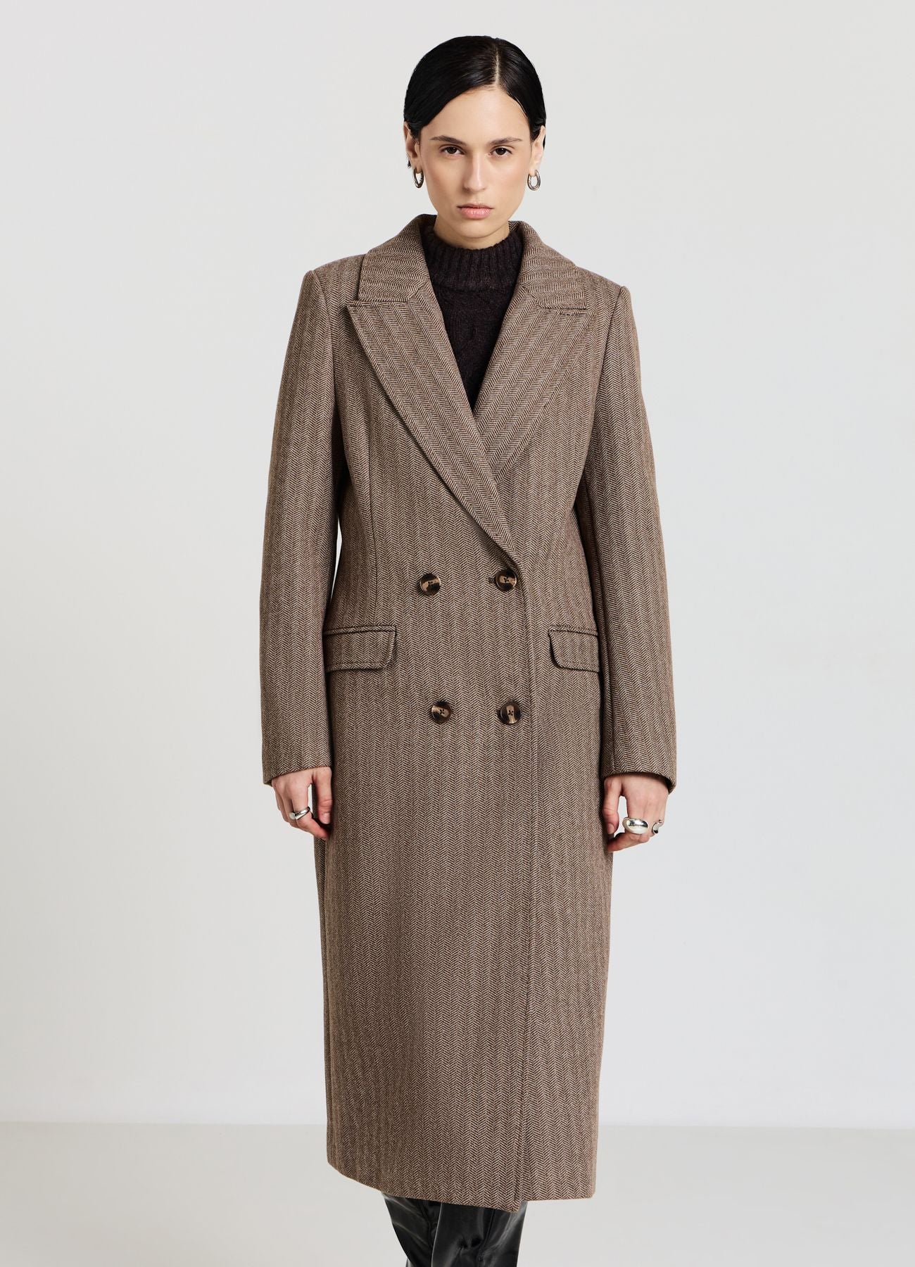 Cappotto doppiopetto spinato - Image 4