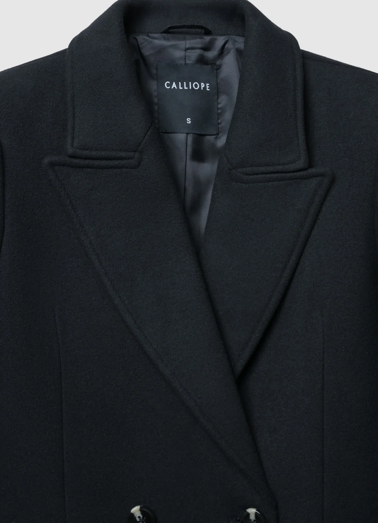 Cappotto doppiopetto tinta unita - Image 7