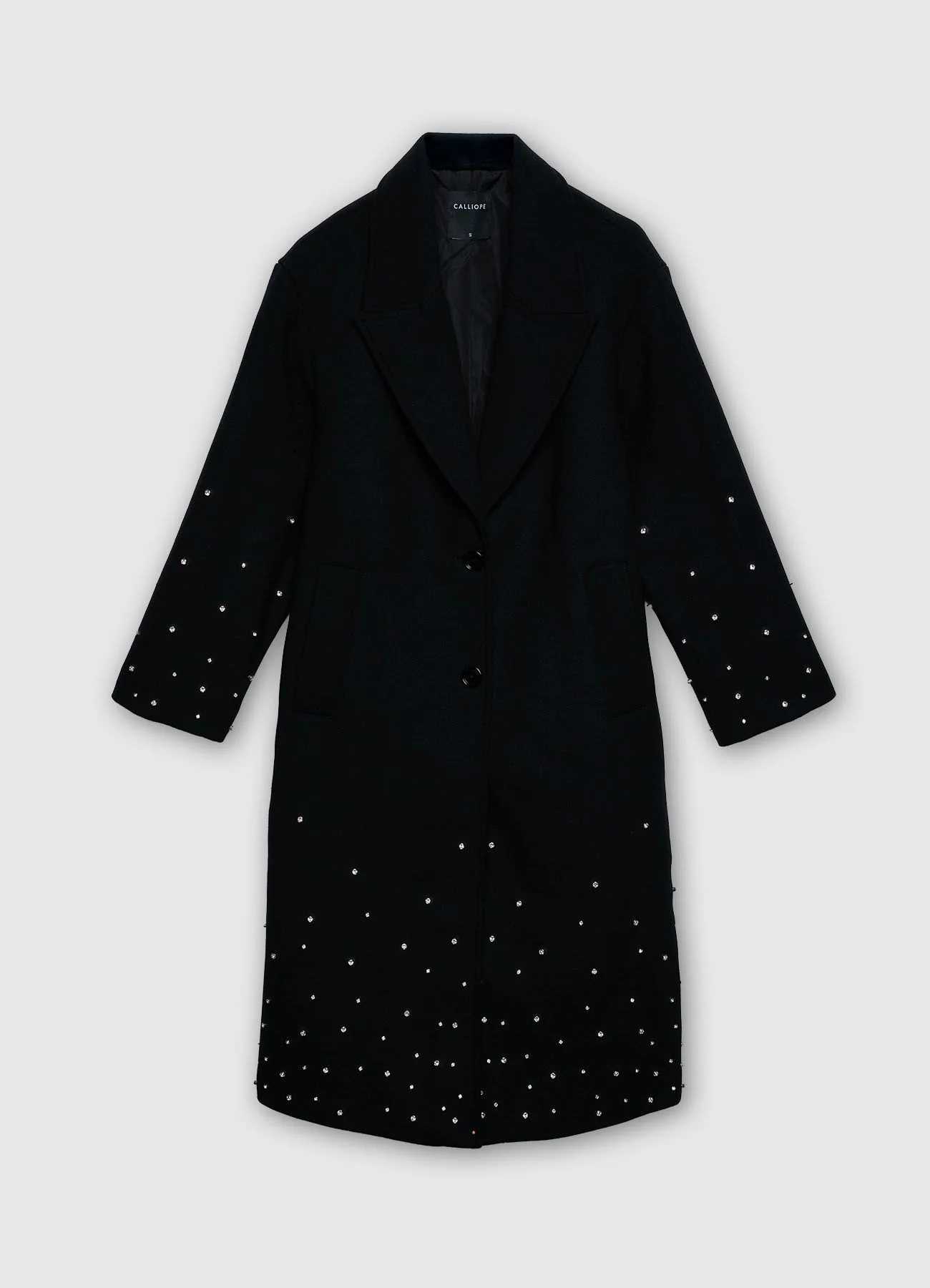 Cappotto monopetto con strass - Image 4