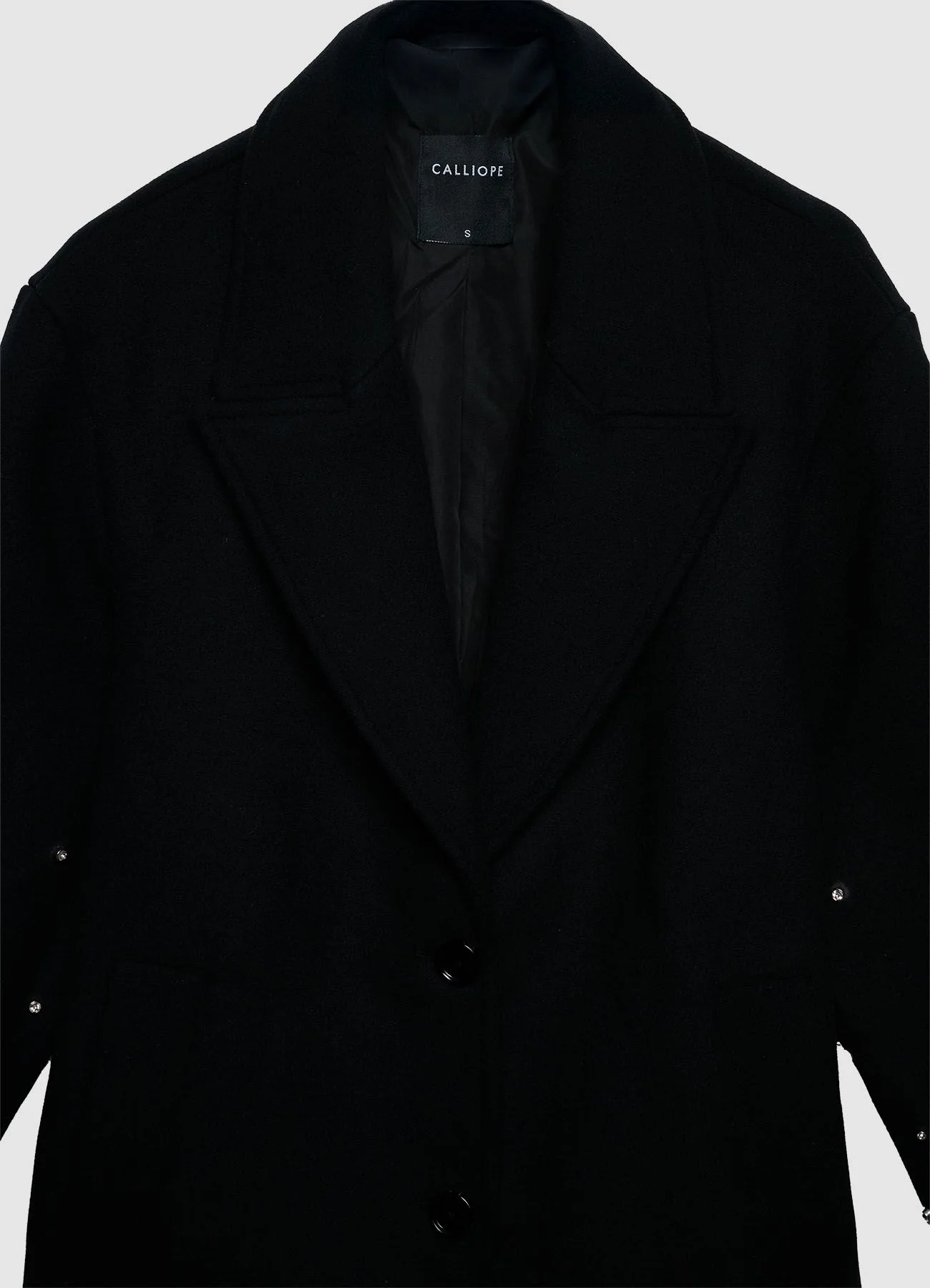 Cappotto monopetto con strass - Image 6
