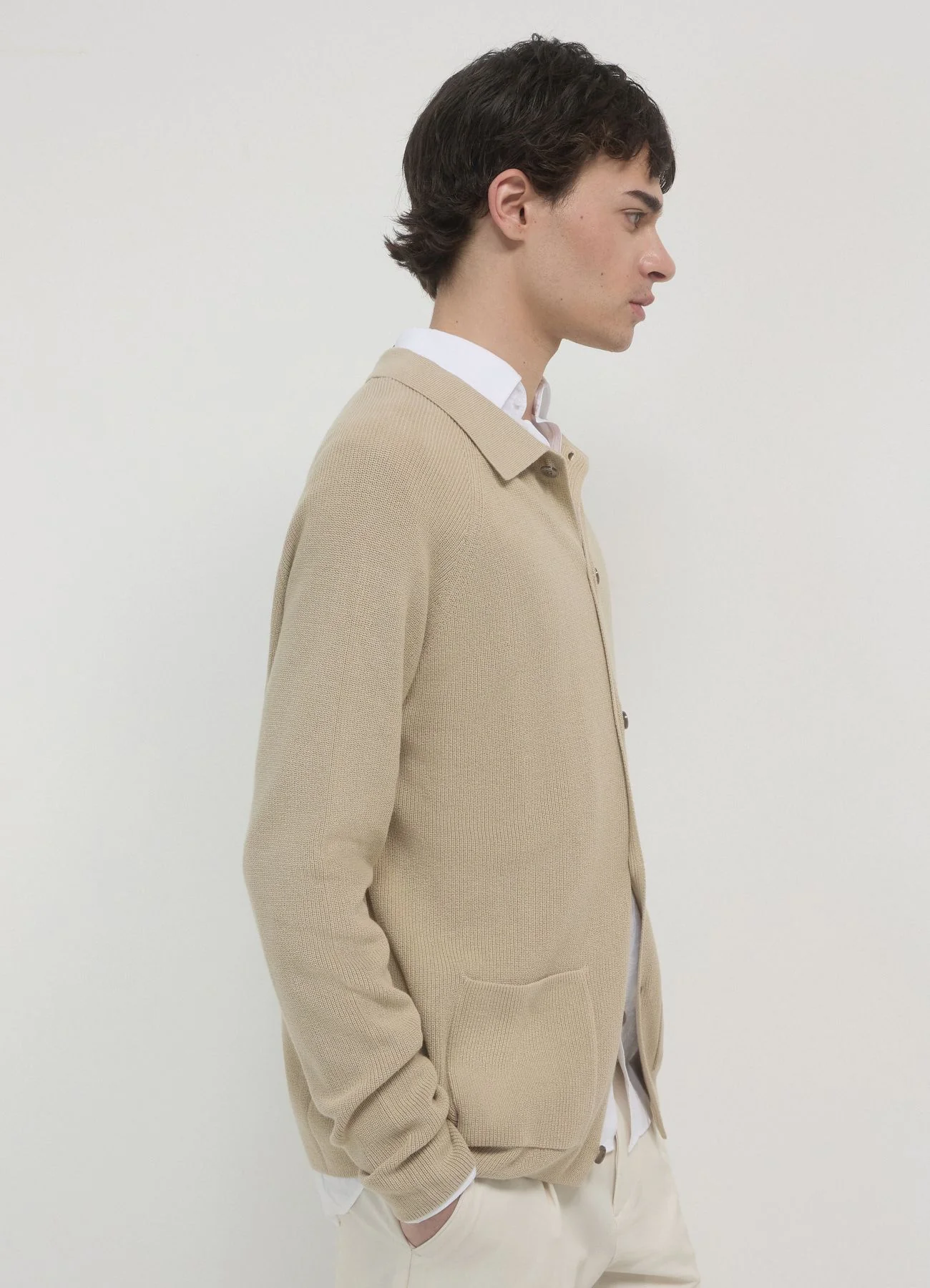 Cardigan collo a camicia - Image 2