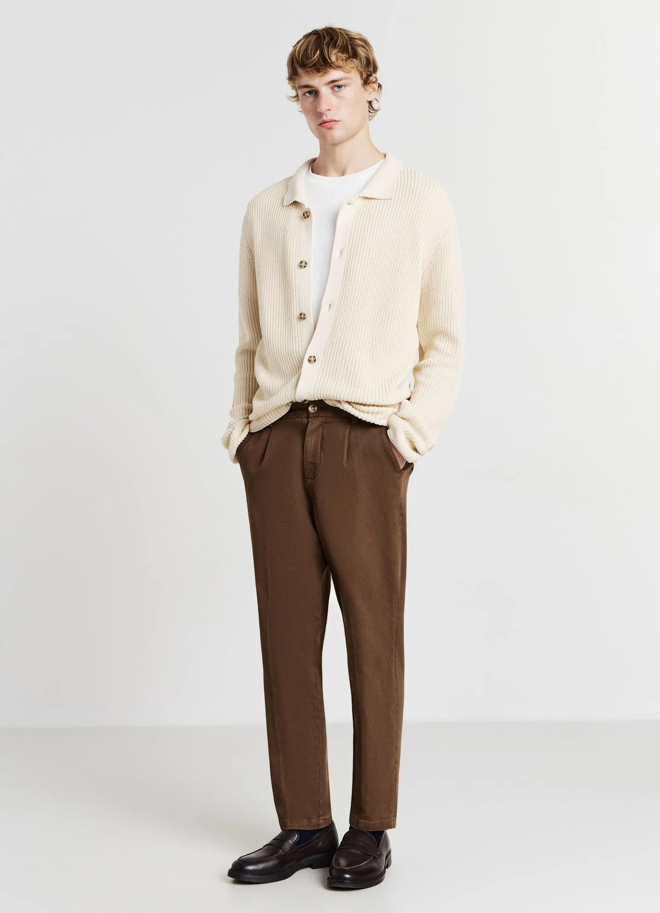 Cardigan con collo a camicia - Image 3